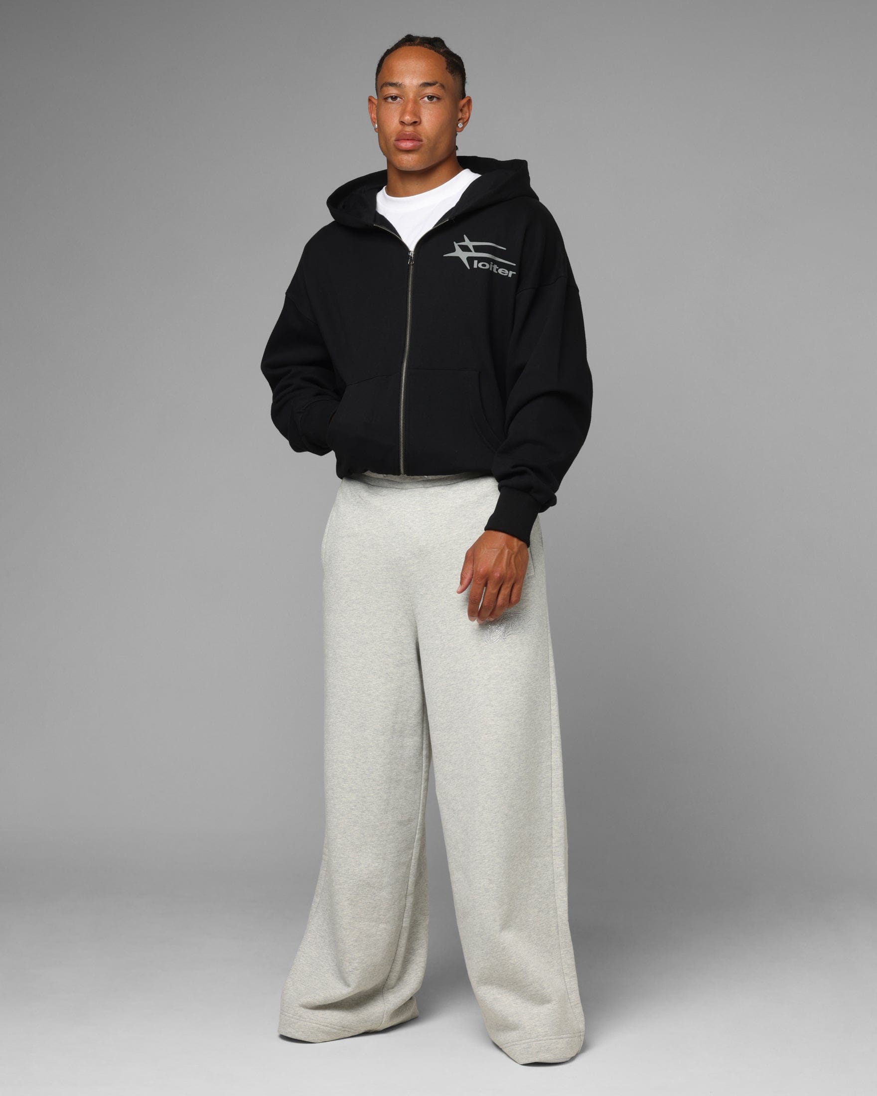 Loiter Hybrid Premium Hoodie Black