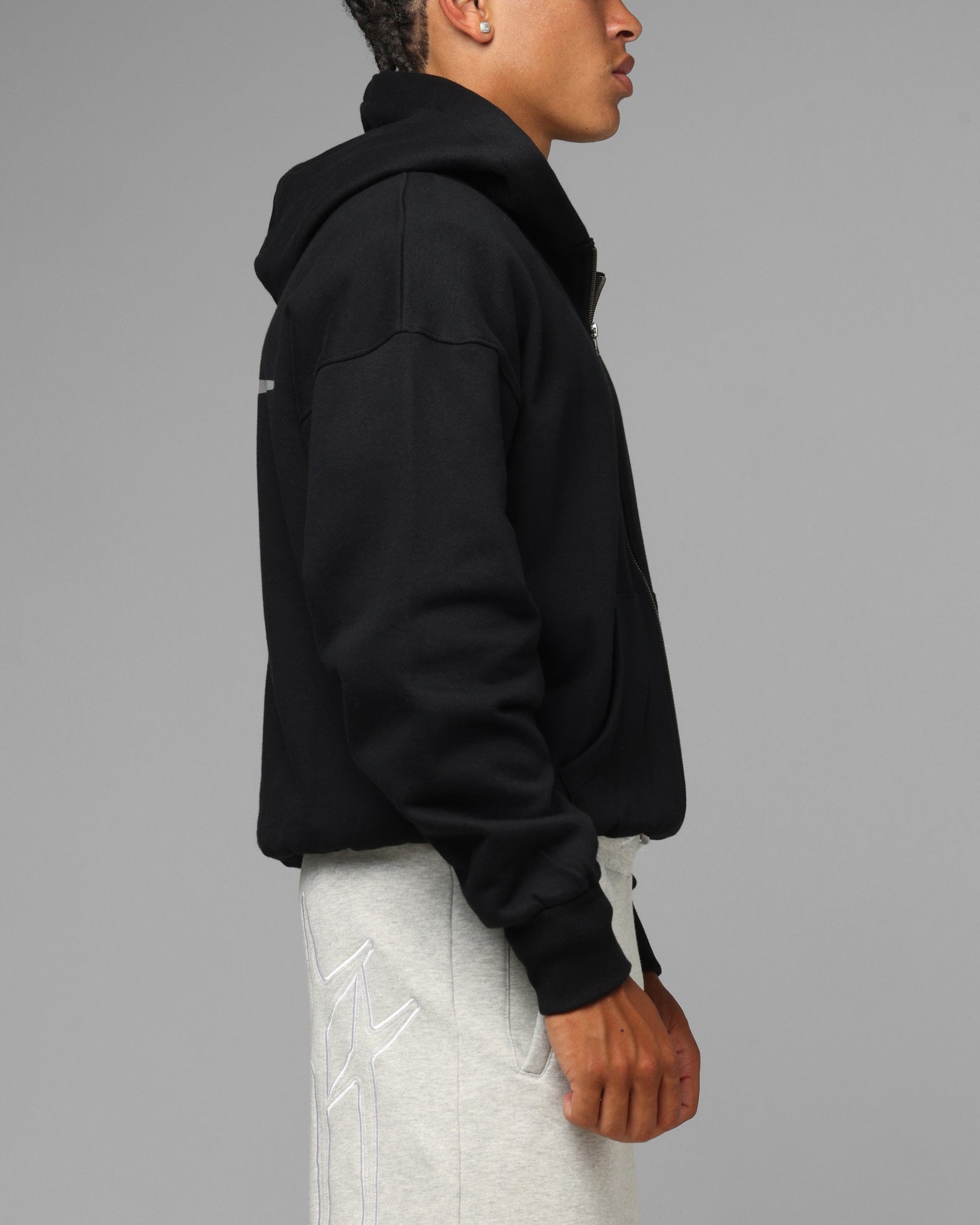 Loiter Hybrid Premium Hoodie Black