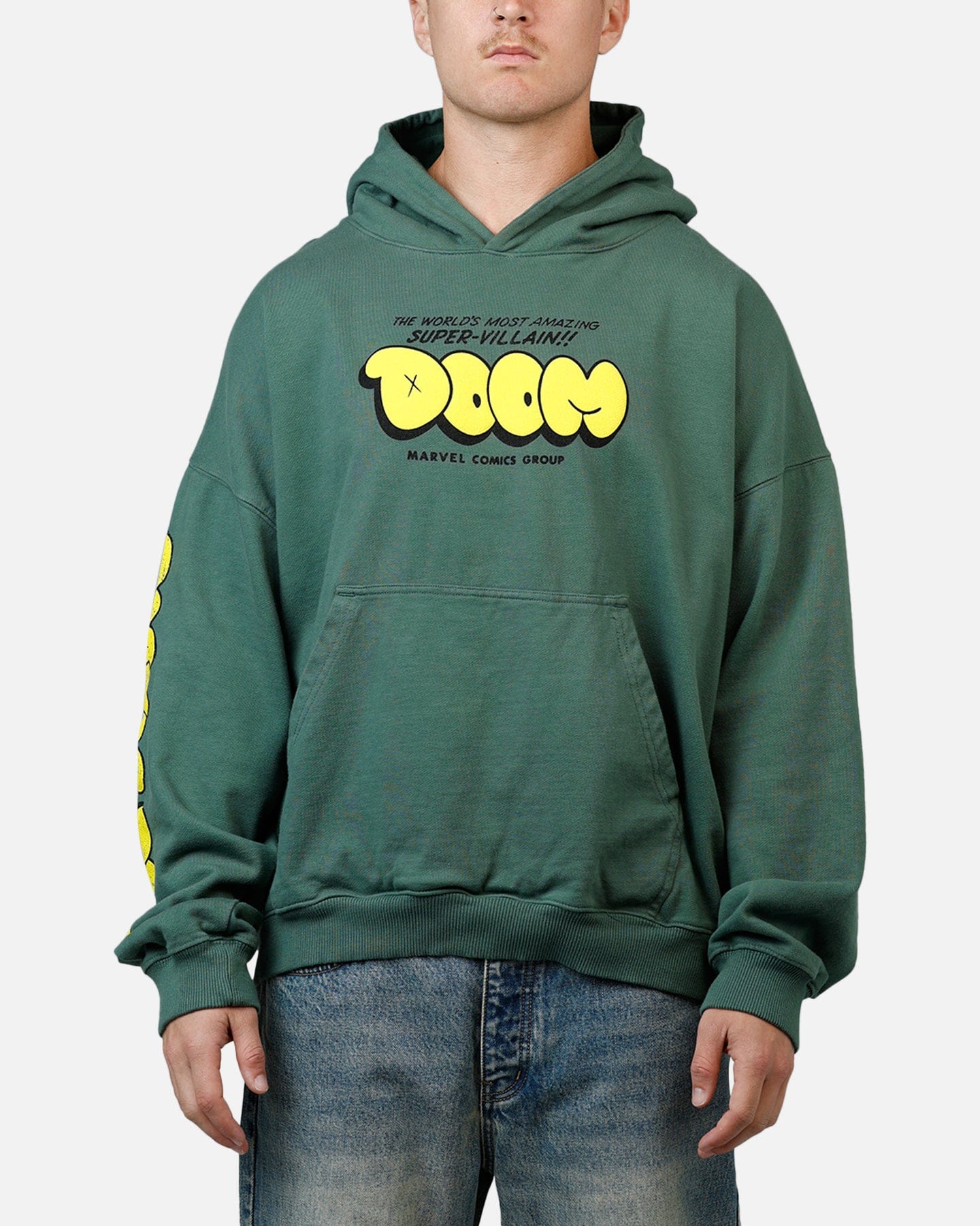 73studio Marvel Fantastic Four Doctor Doom Villain Premium Hoodie Green