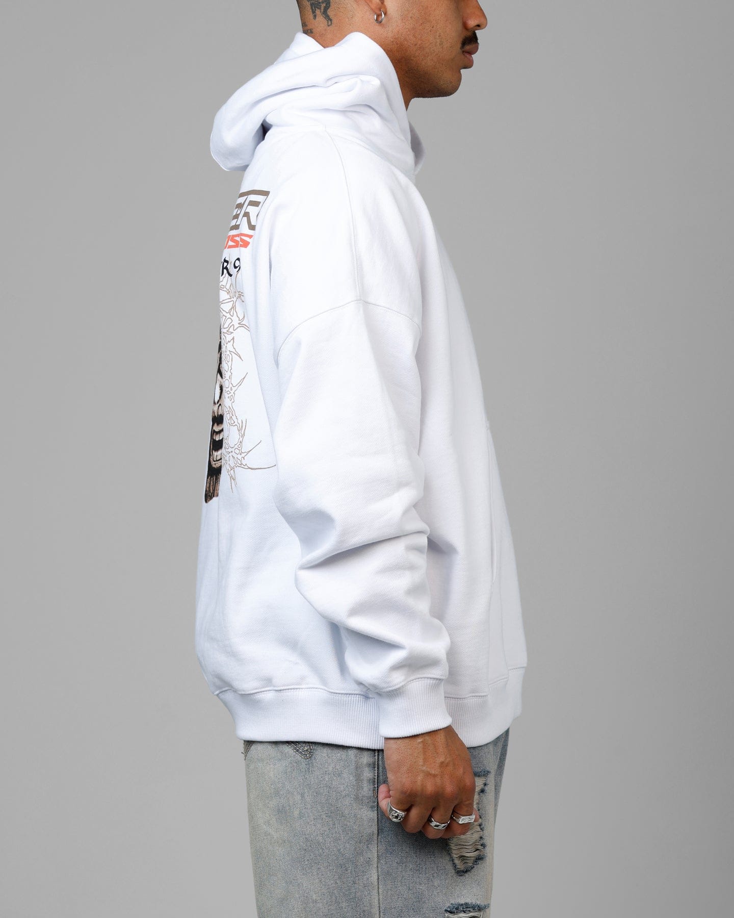 Loiter Summer Motocross Premium Hoodie White