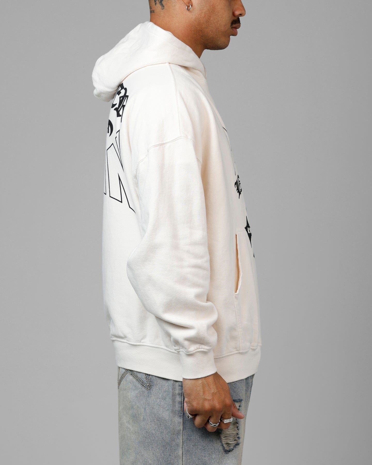 Loiter Ultimate Pain Premium Hoodie Off White