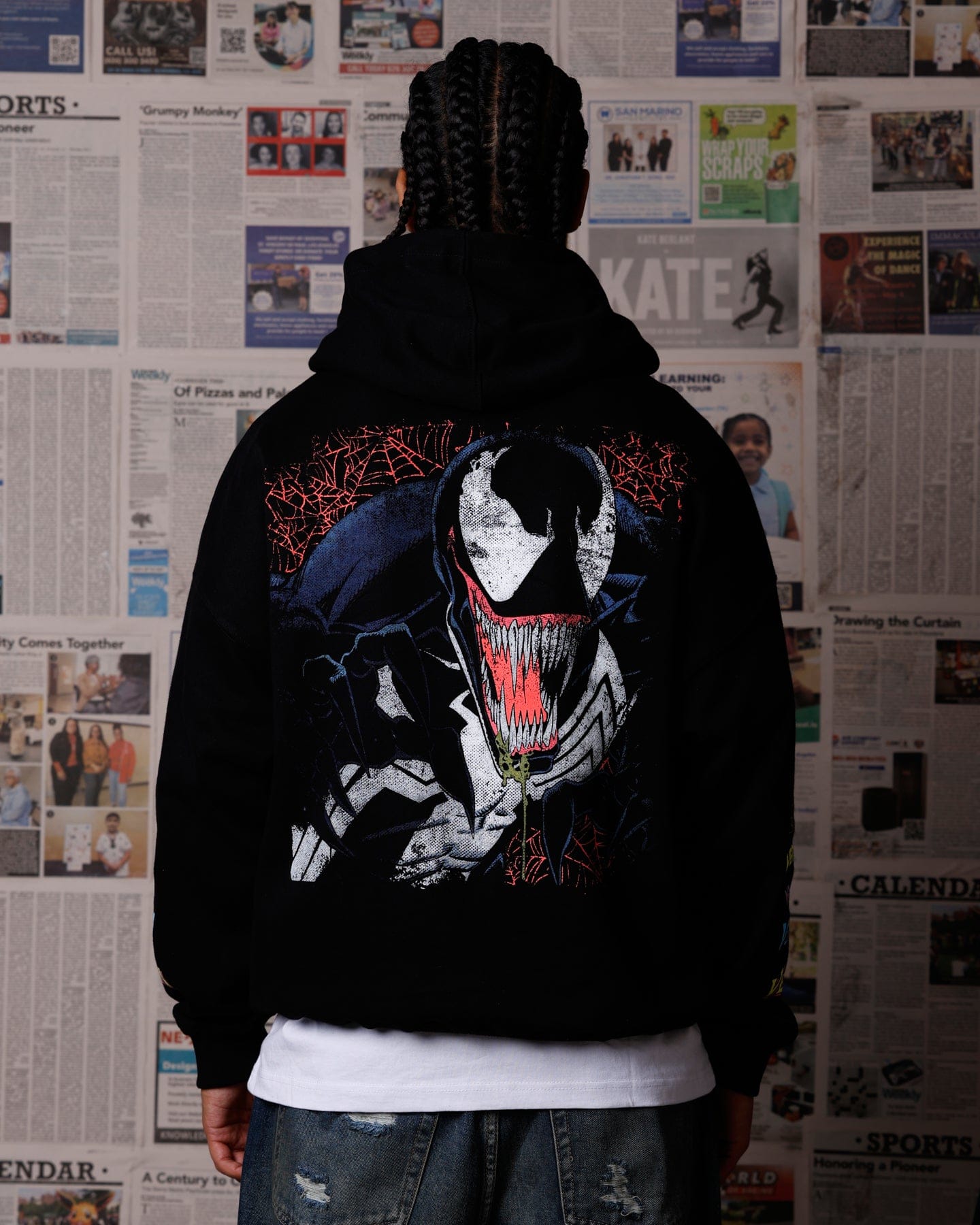 73studio Marvel Venom The Venom Show Premium Hoodie Black