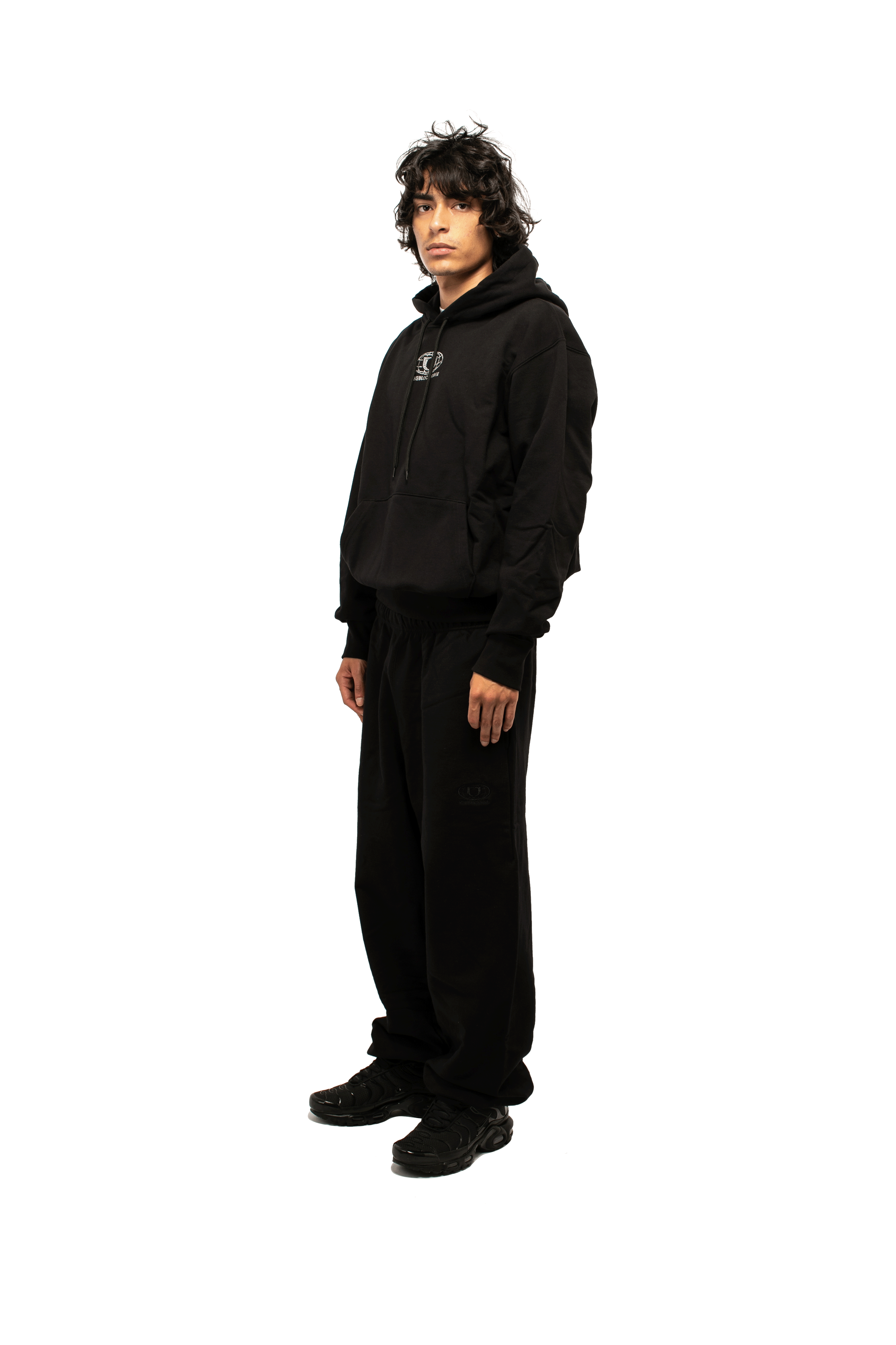Logo Sparkle Logo Hoodie