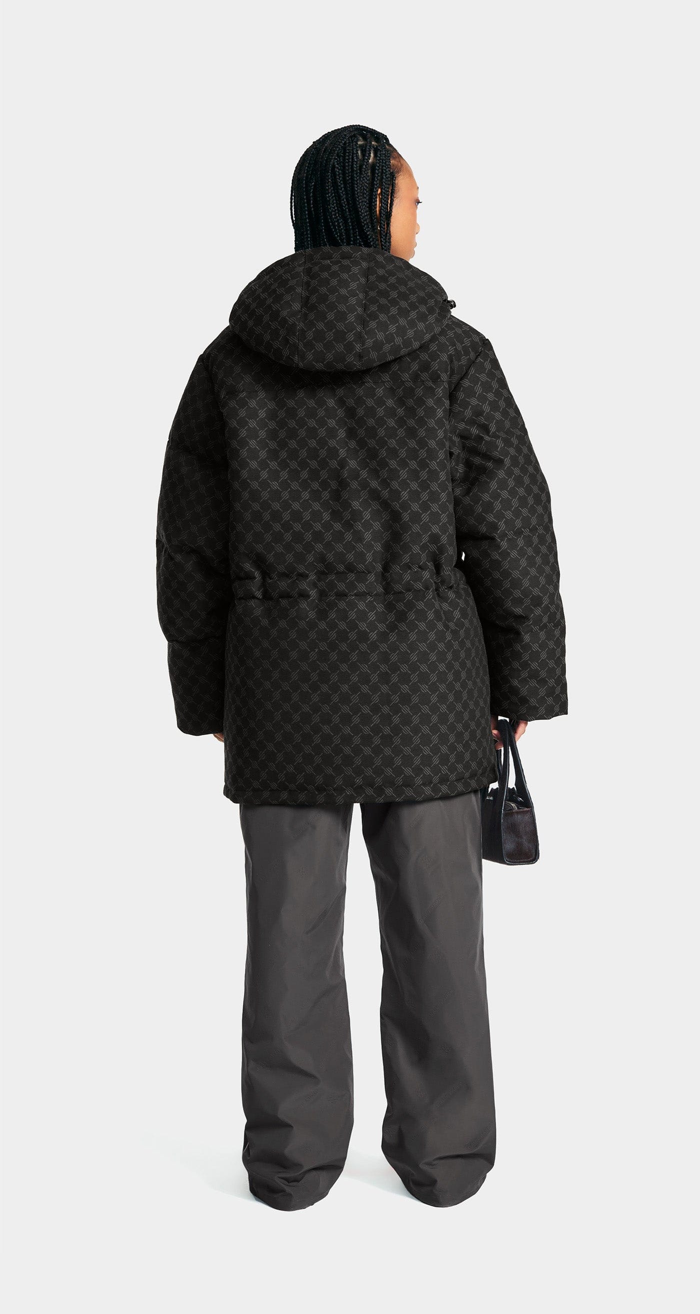 Monogram Black Oba Cotton Monogram Puffer
