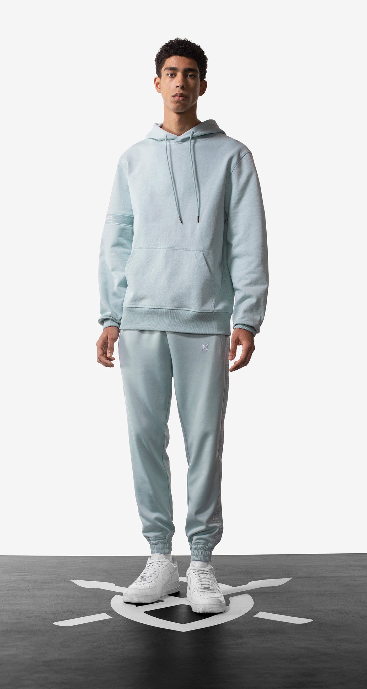 Blue Cloud Blue Tonal Etape Logo Trackpants