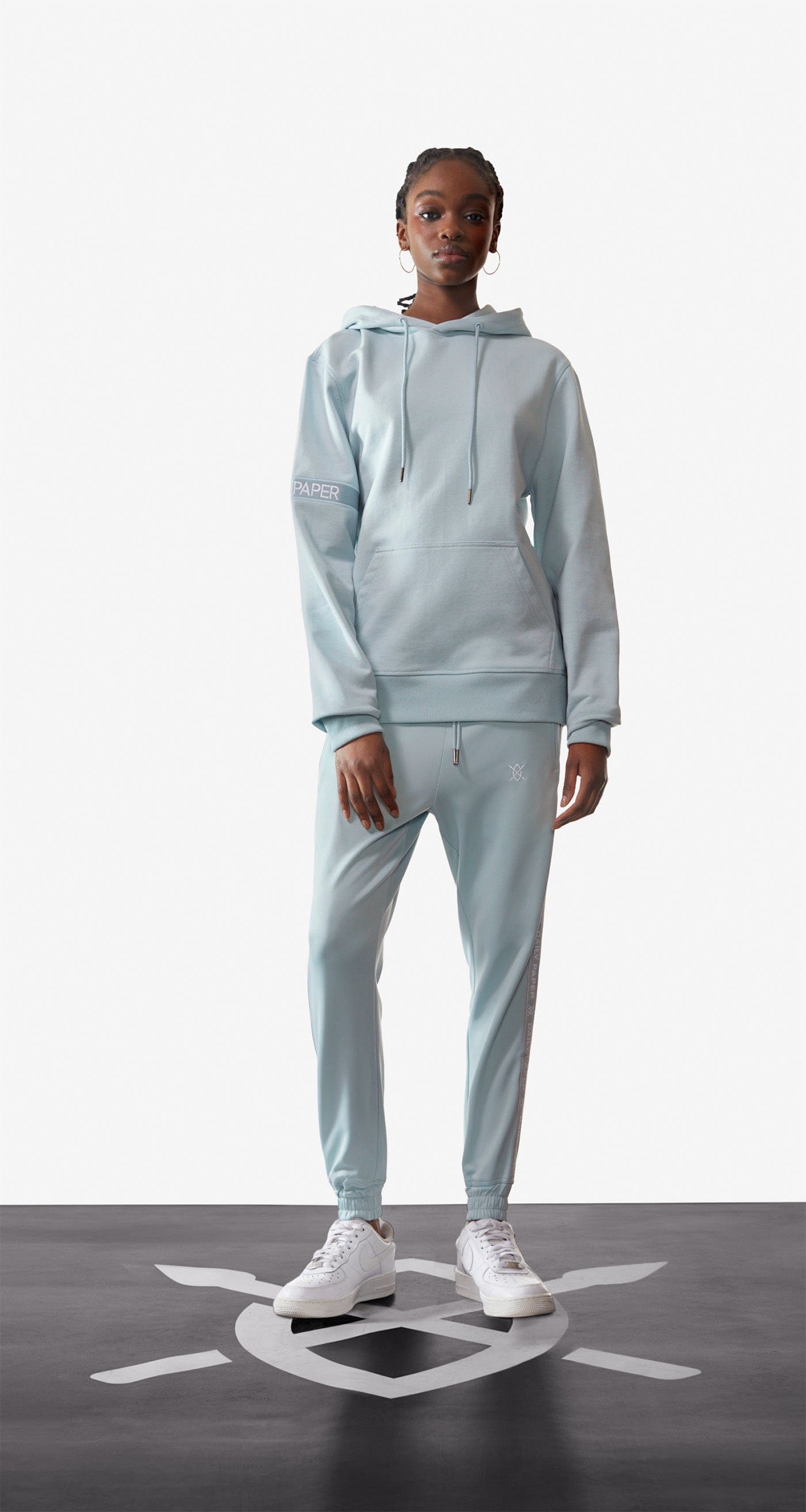 Blue Cloud Blue Tonal Etape Logo Trackpants