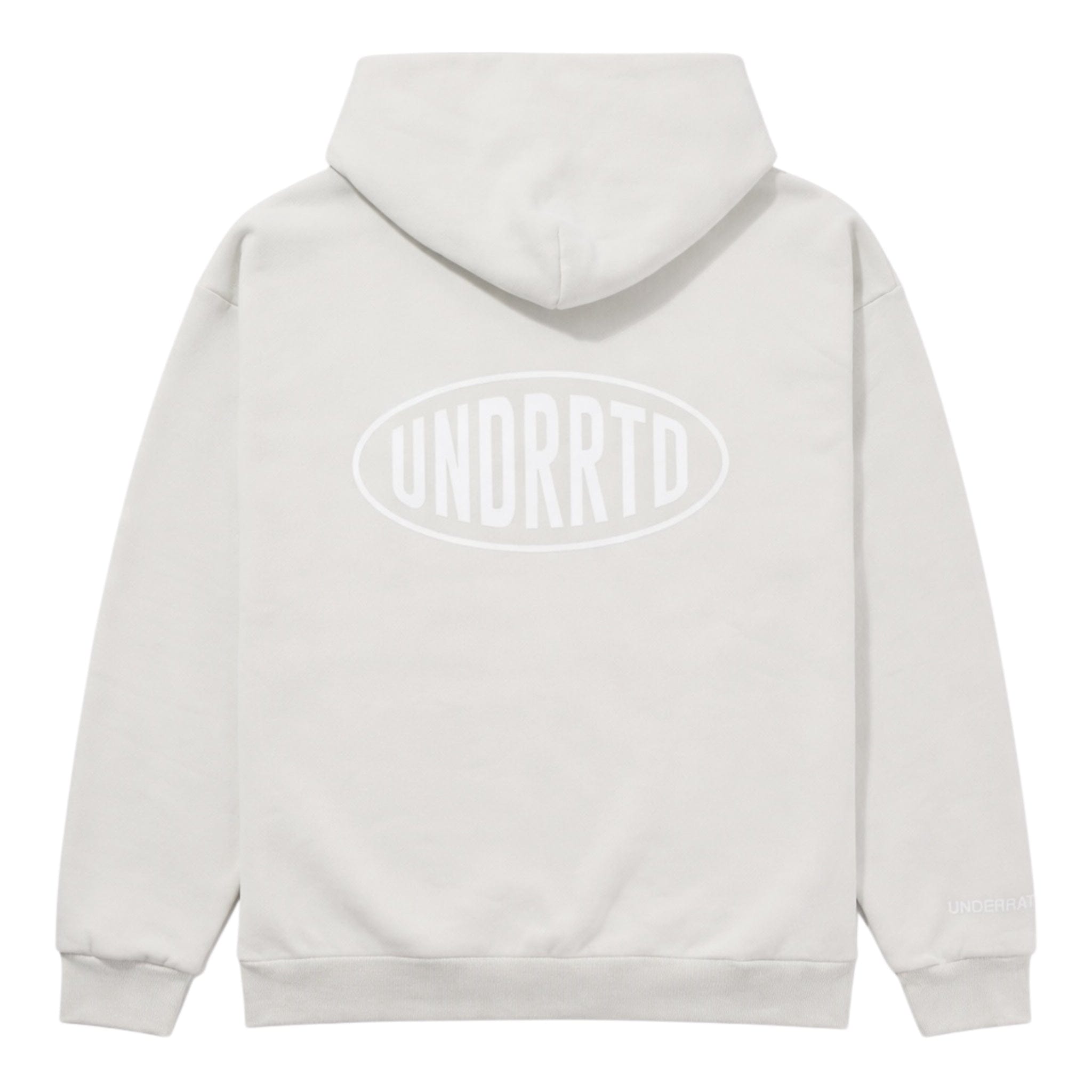 Underrated Store UNDERRATED Stamp Zip Hoodie - Light Bone
