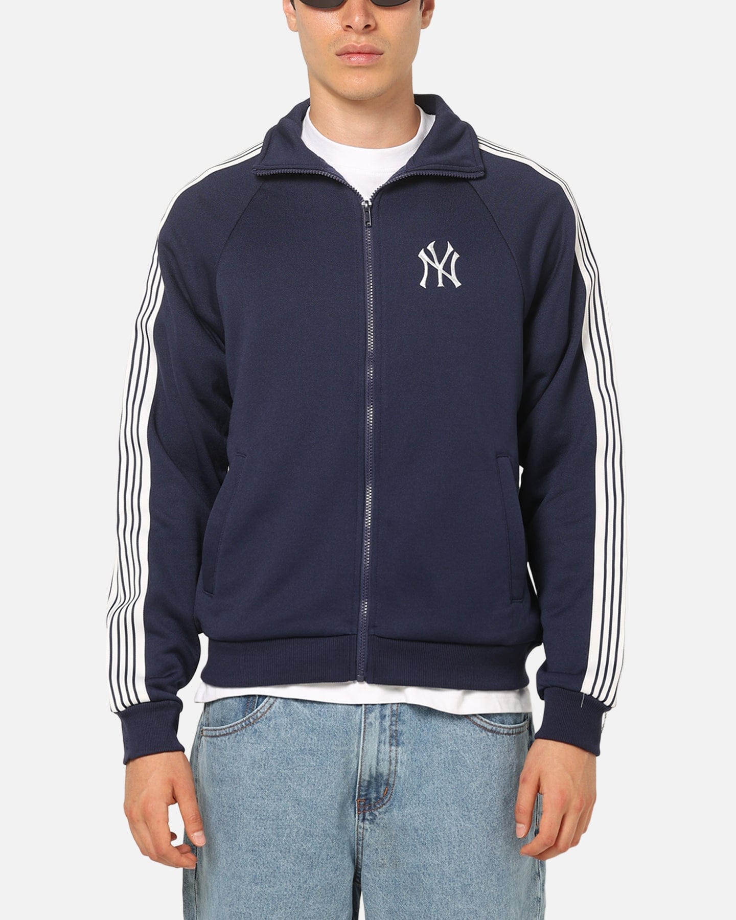 Majestic Athletic New York Yankees TM Tape Tricot Track Top Indigo