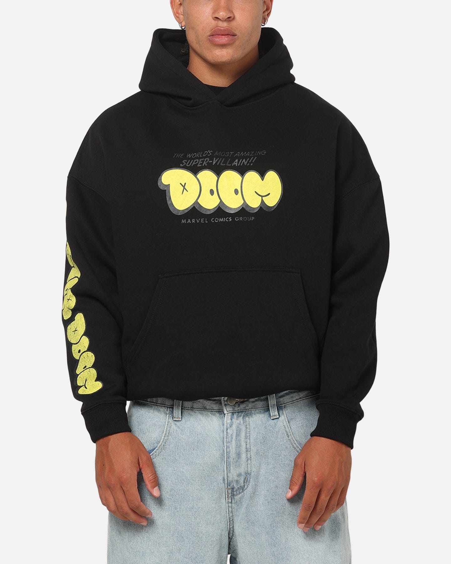 73studio Marvel Fantastic Four Doctor Doom Villain Hoodie Black