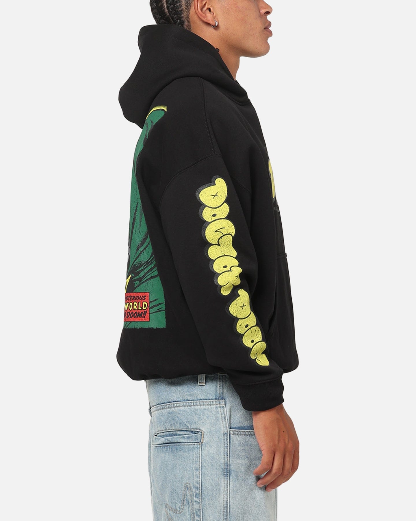 73studio Marvel Fantastic Four Doctor Doom Villain Hoodie Black