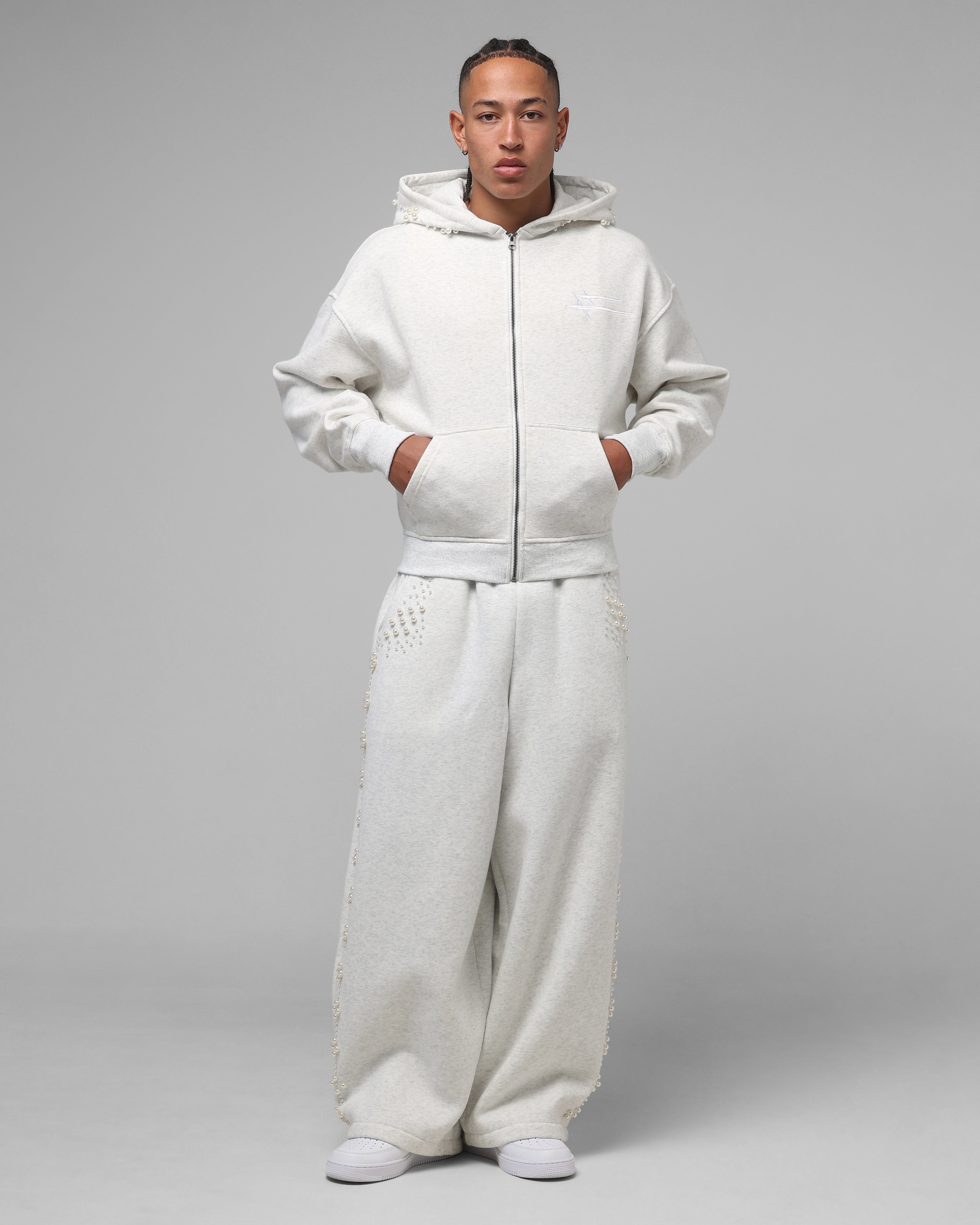 Loiter Pearl Zip Hoodie Off White