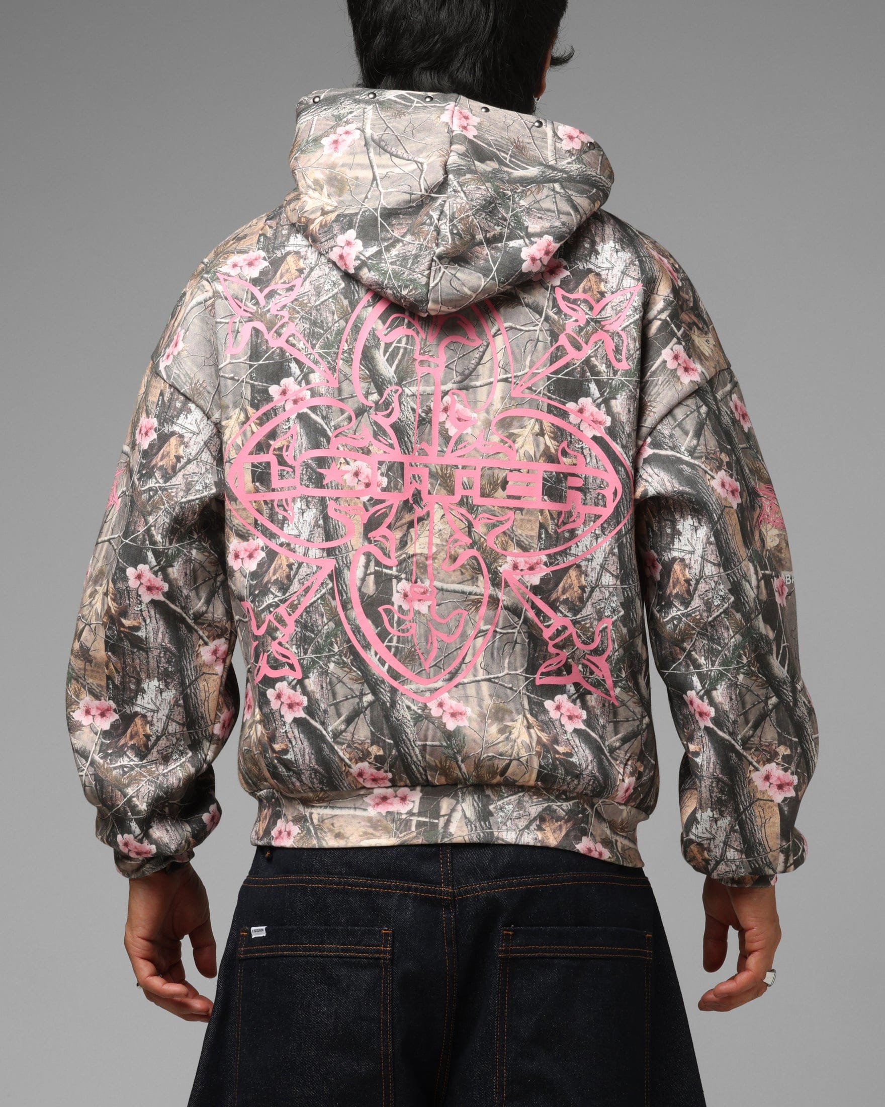 Loiter Blade Hoodie Pink Real Tree