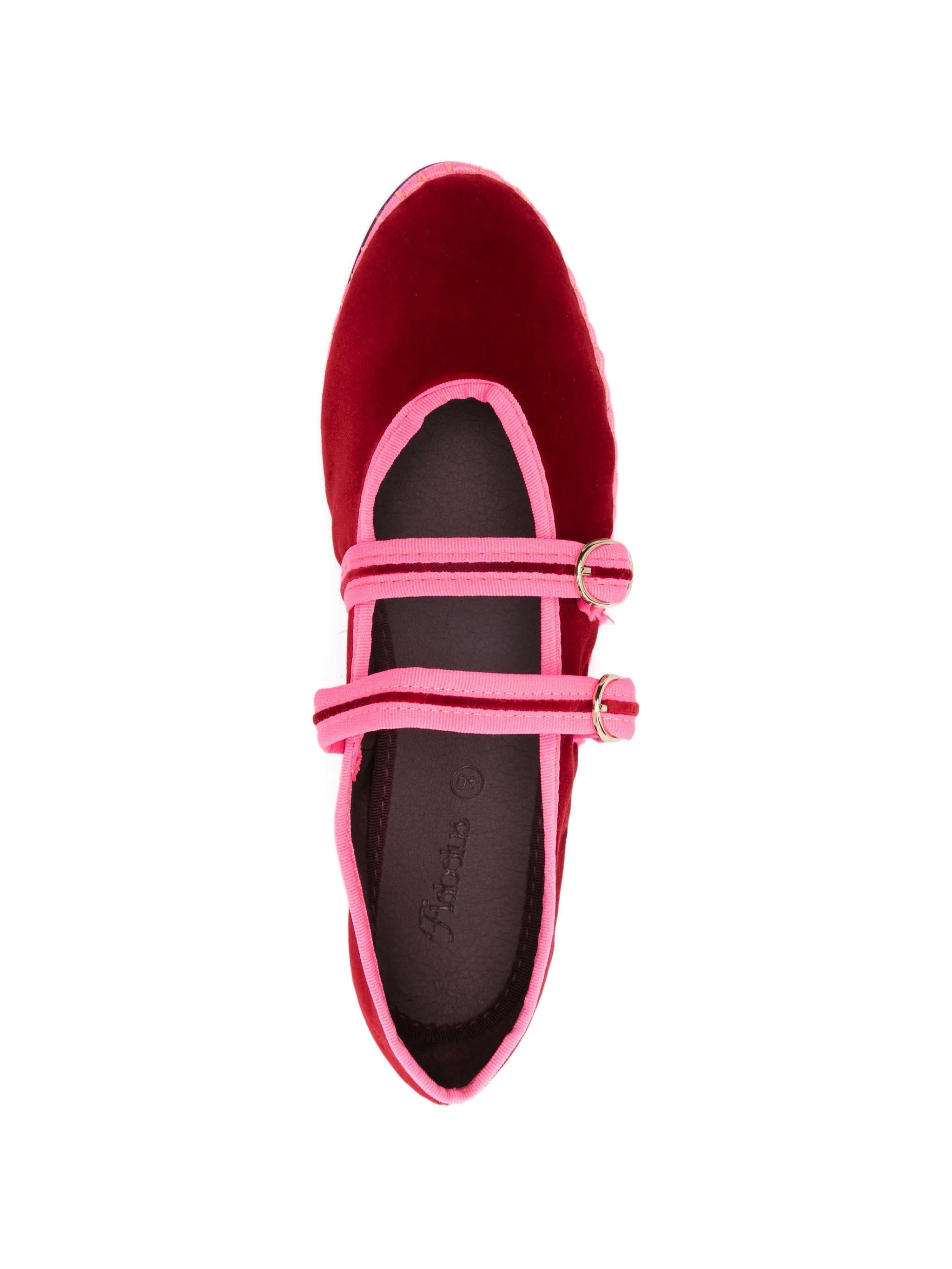 Flabelus Claire double - strap ballet flats