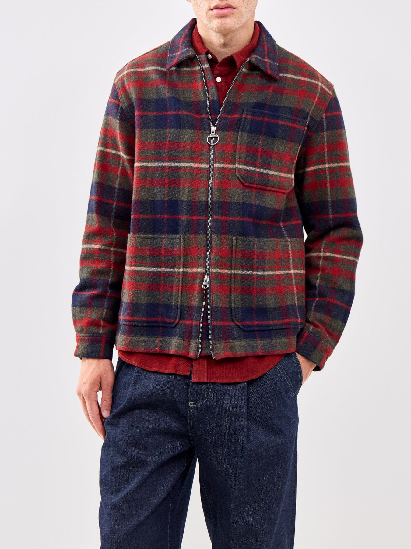 Barbour Lifestyle Southview Checked Wool Overshirt Multi