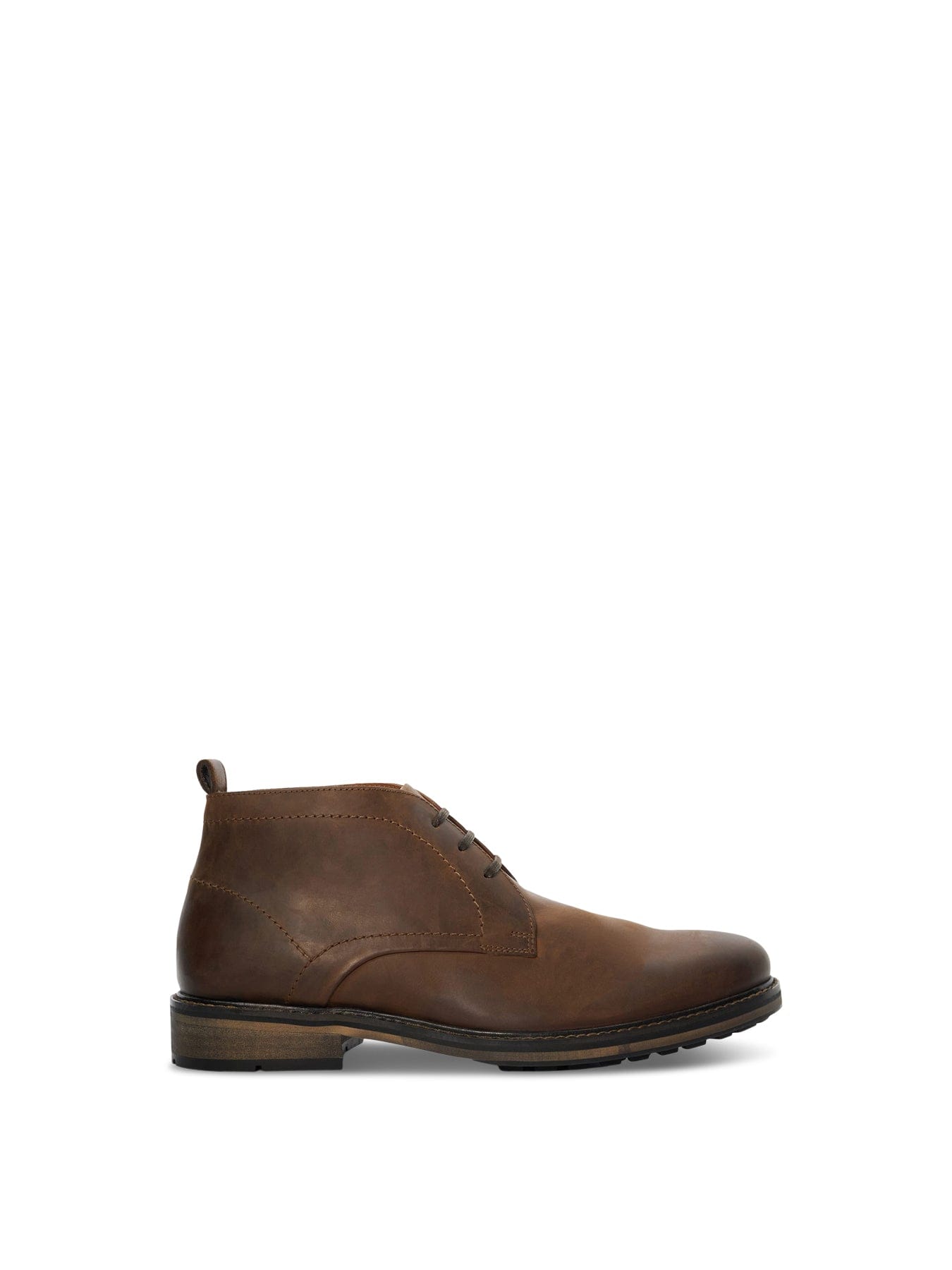 Dune London Charleys Leather Chukka Boots Brown