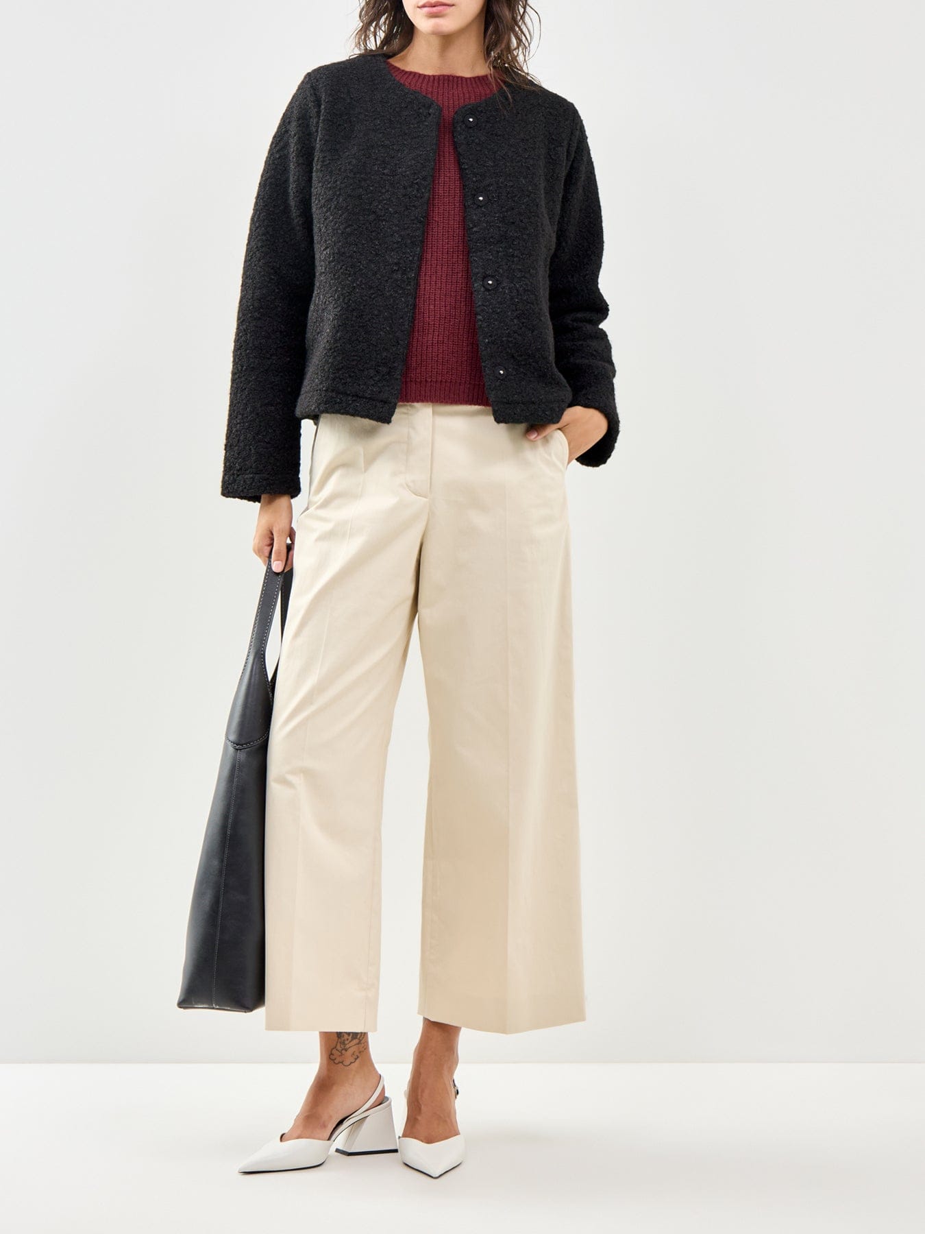Soya Concept Shaima Faux Fur Jacket Black