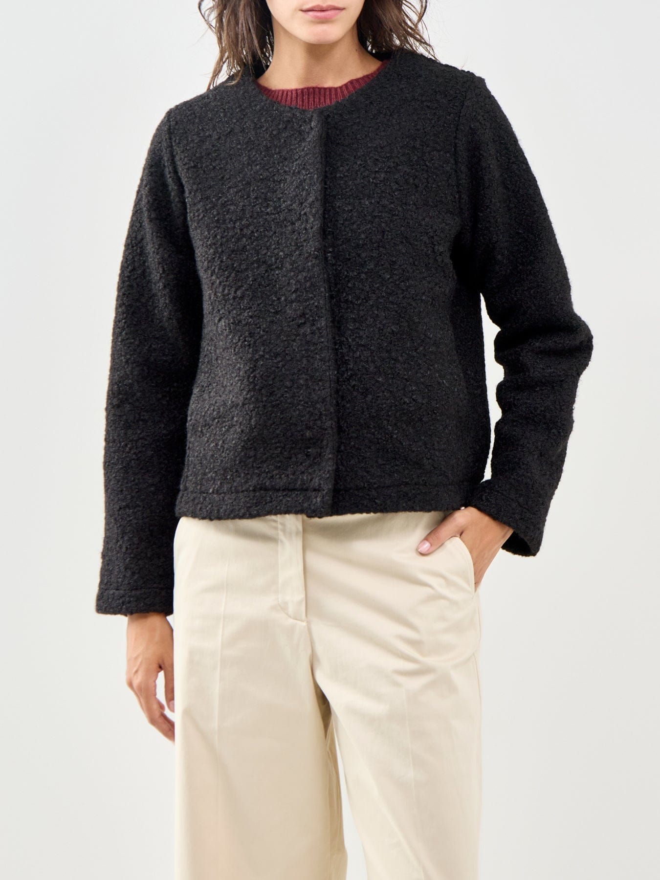 Soya Concept Shaima Faux Fur Jacket Black