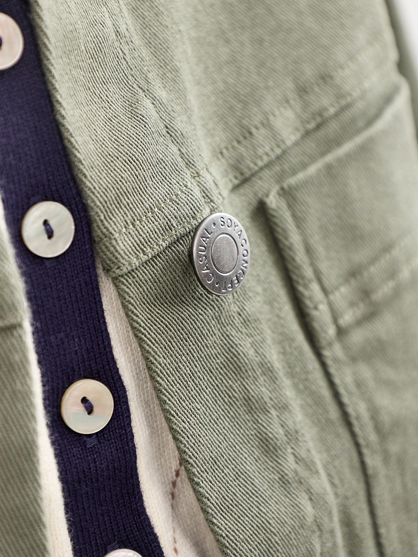 Soya Concept Bess Trucker Jacket Khaki
