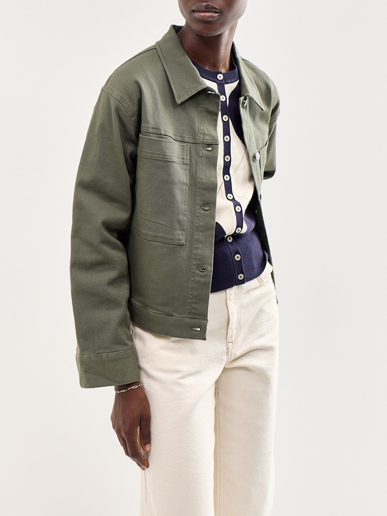 Soya Concept Bess Trucker Jacket Khaki