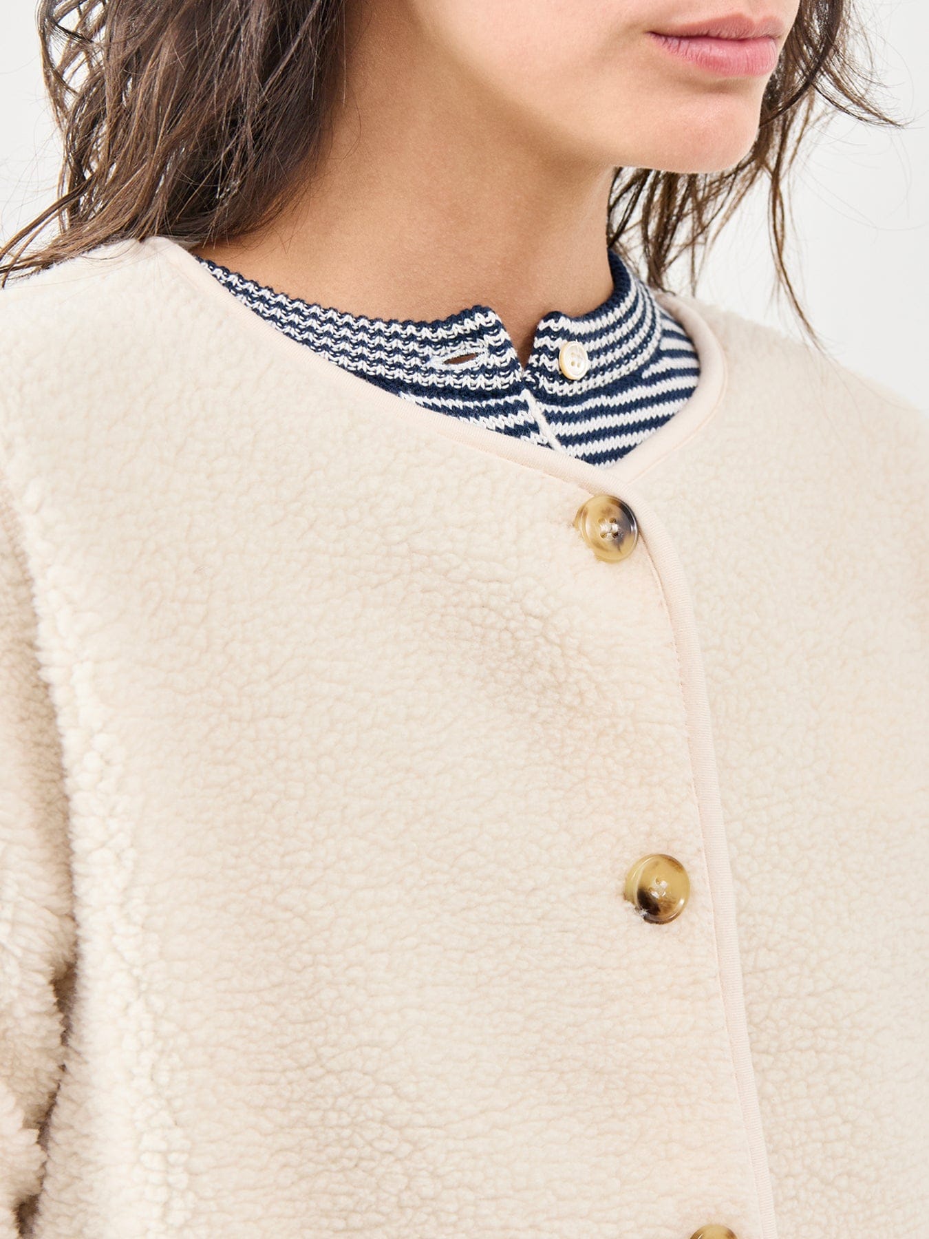 Soya Concept Onyx Teddy Jacket Cream