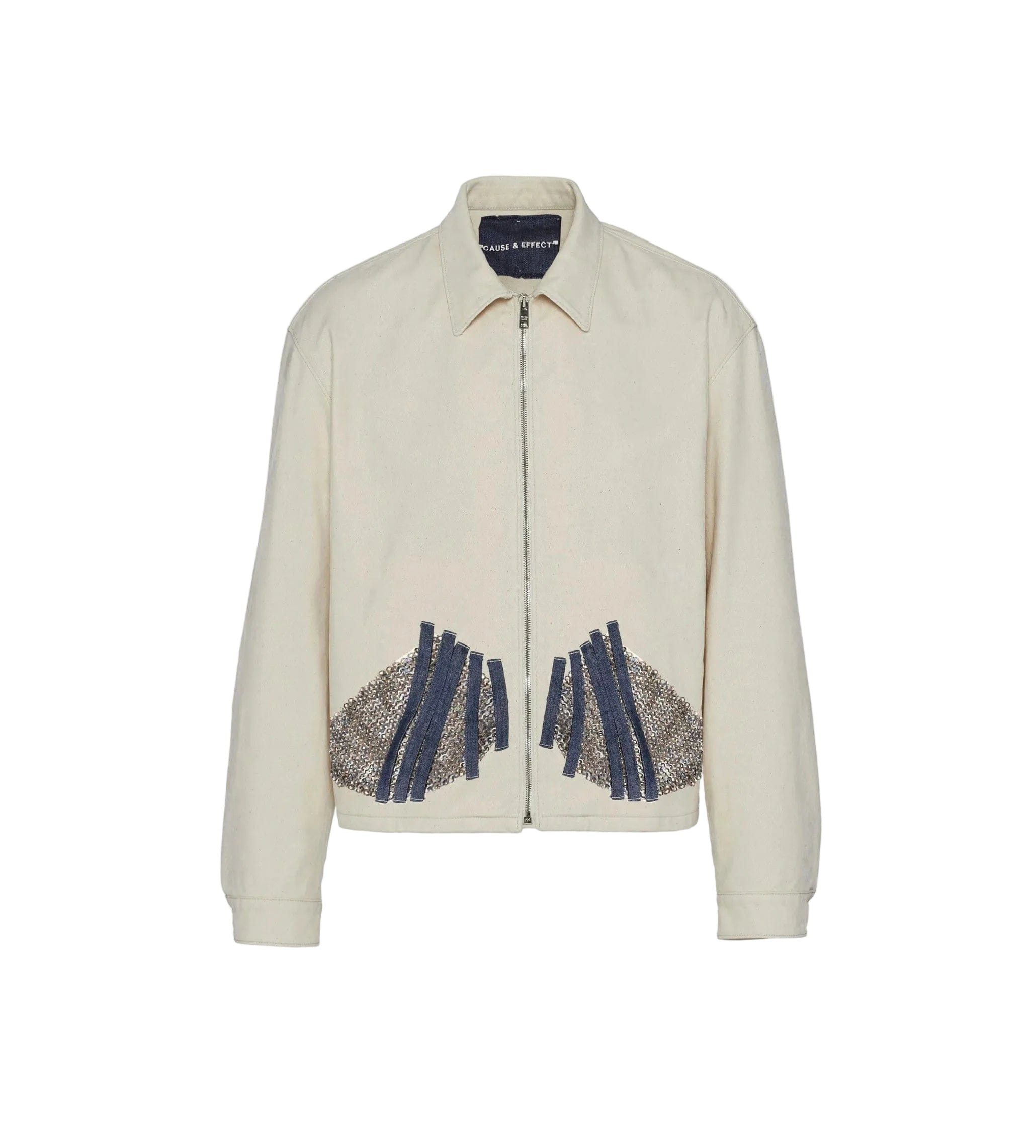 Cause & Effect Gods Hand' Chainmail Armour Embroidered Jacket
