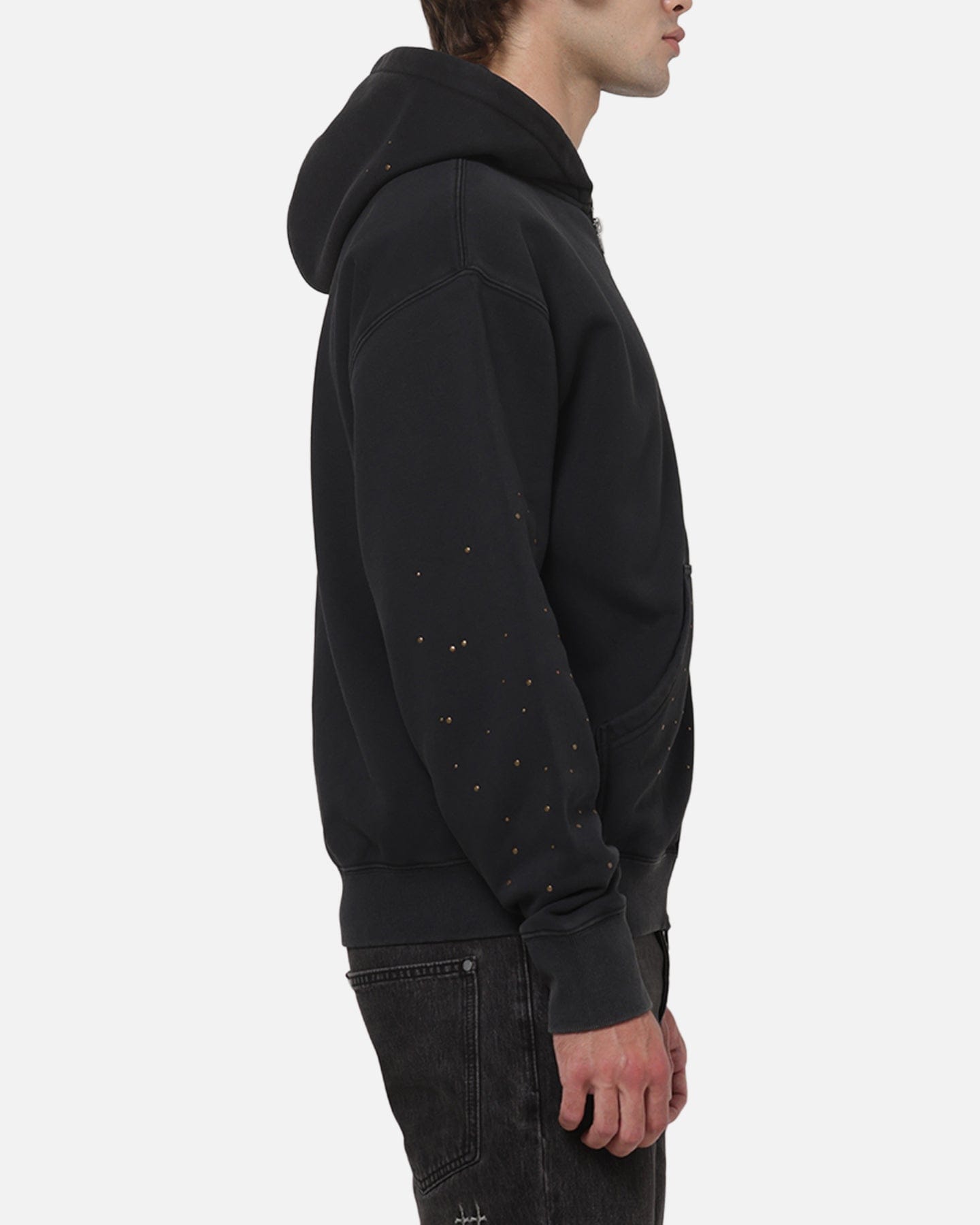 Saint Morta Medici Zip Hoodie Washed Black