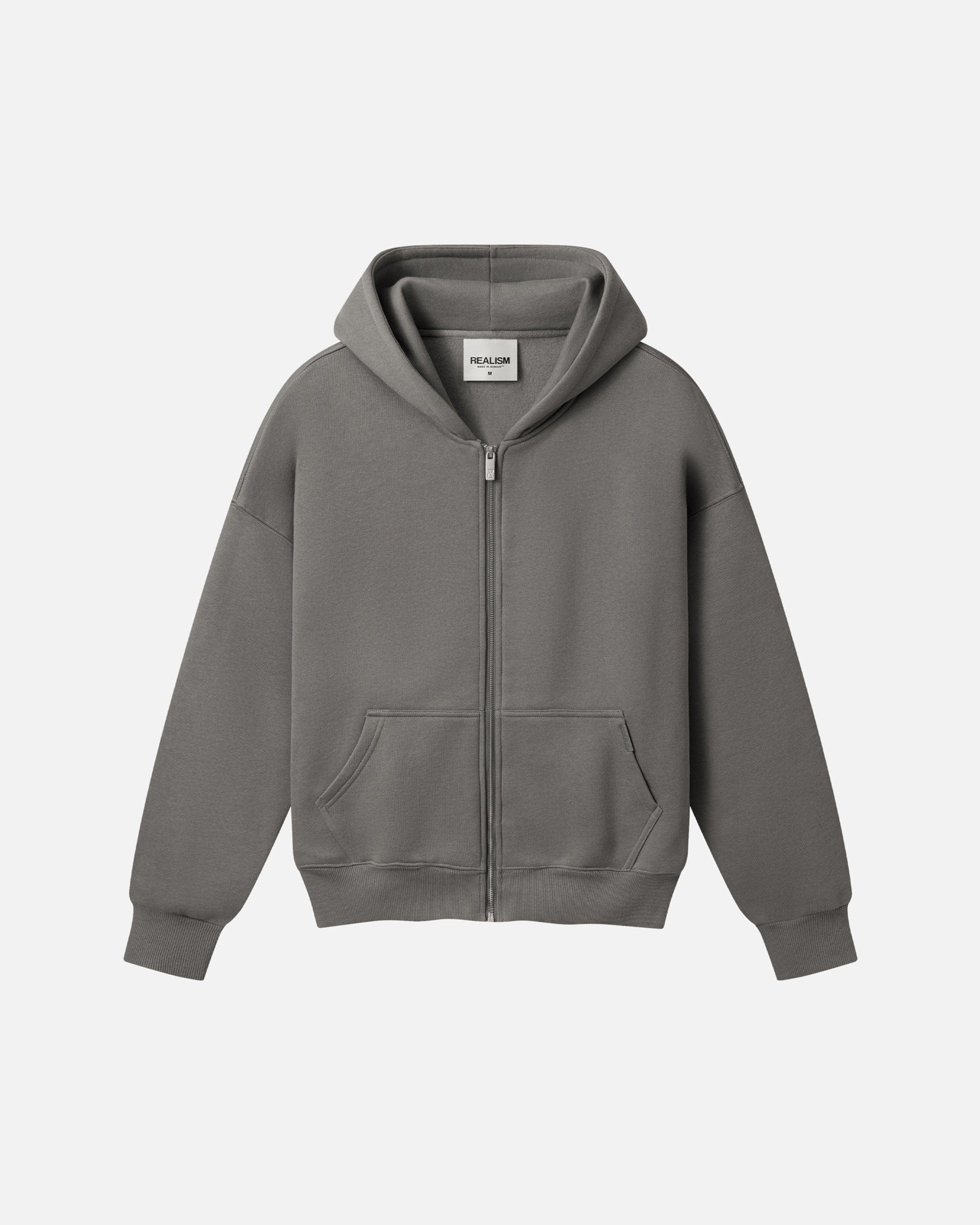 Realism SSS REALISM CORE BASICS ZIP HOODIE V2 COOL GREY