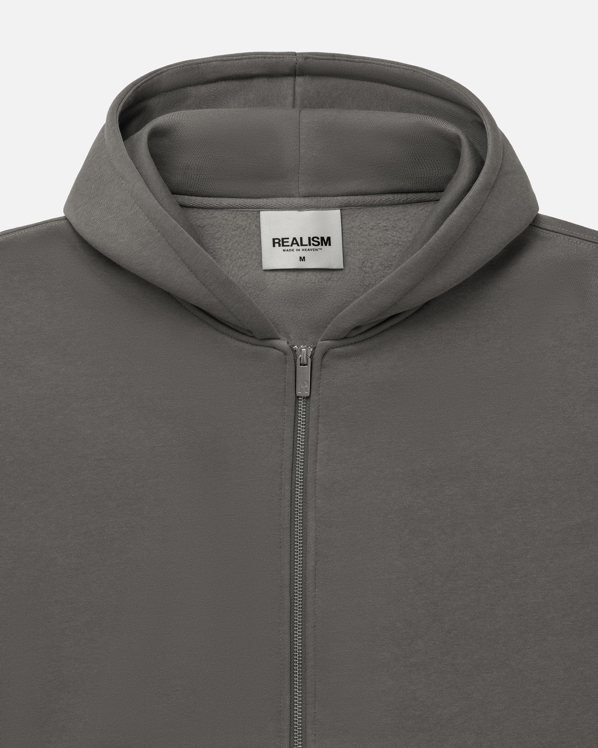 Realism SSS REALISM CORE BASICS ZIP HOODIE V2 COOL GREY