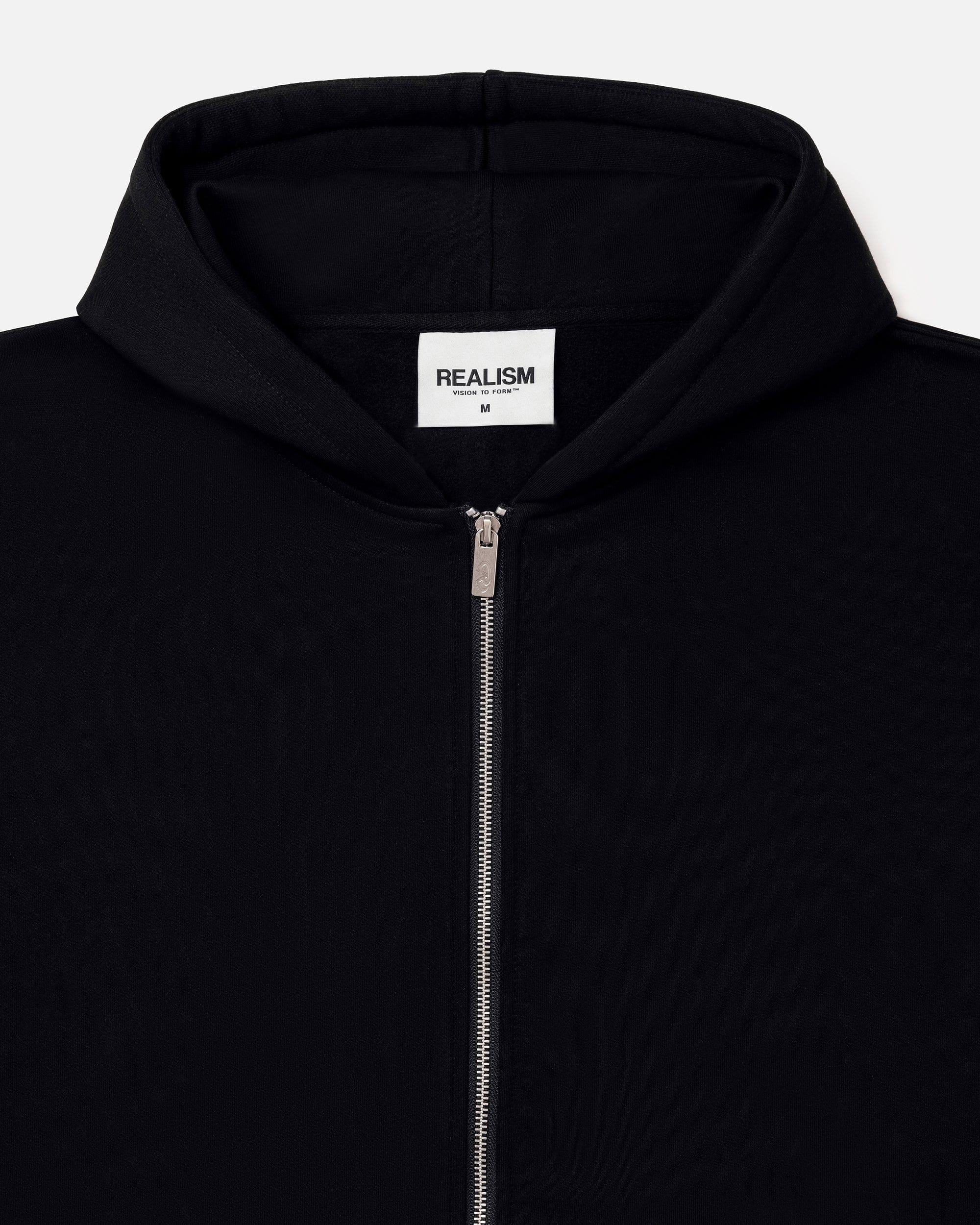 Realism SSS REALISM CORE BASICS ZIP HOODIE V2 BLACK