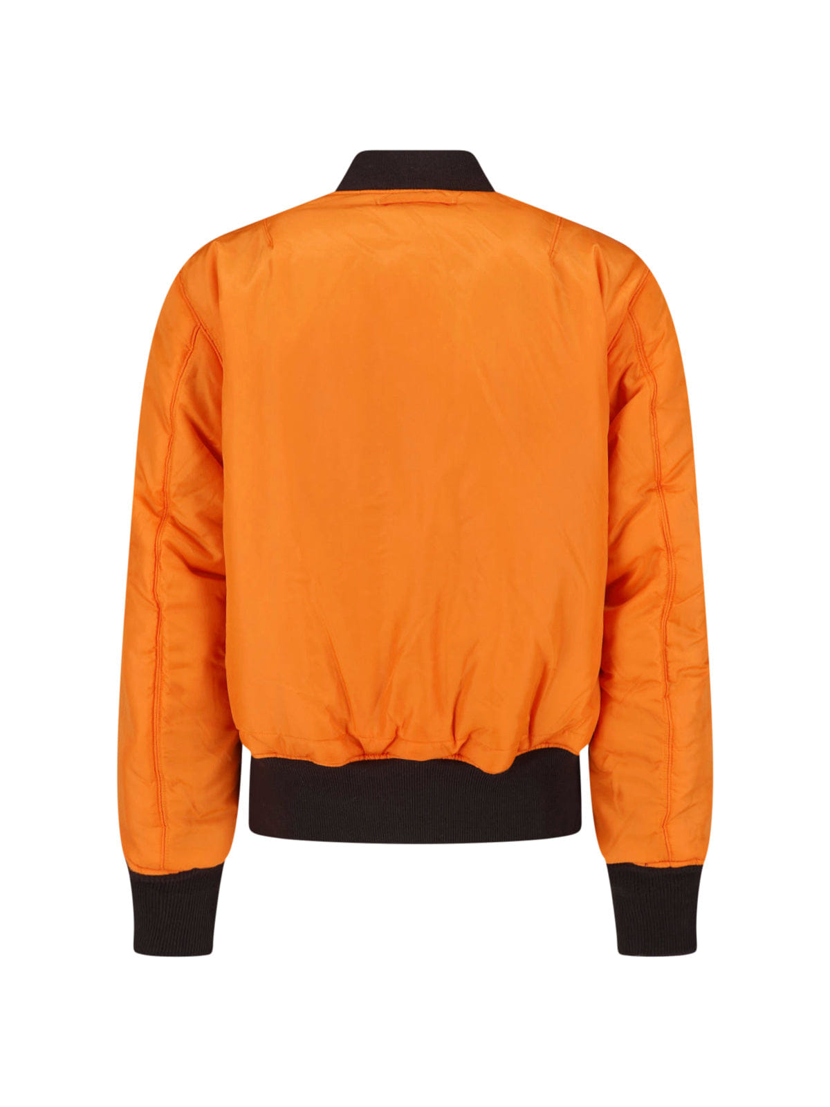 REVERSIBLE Brown Nylon Reversible MA - 1 Bomber Jacket