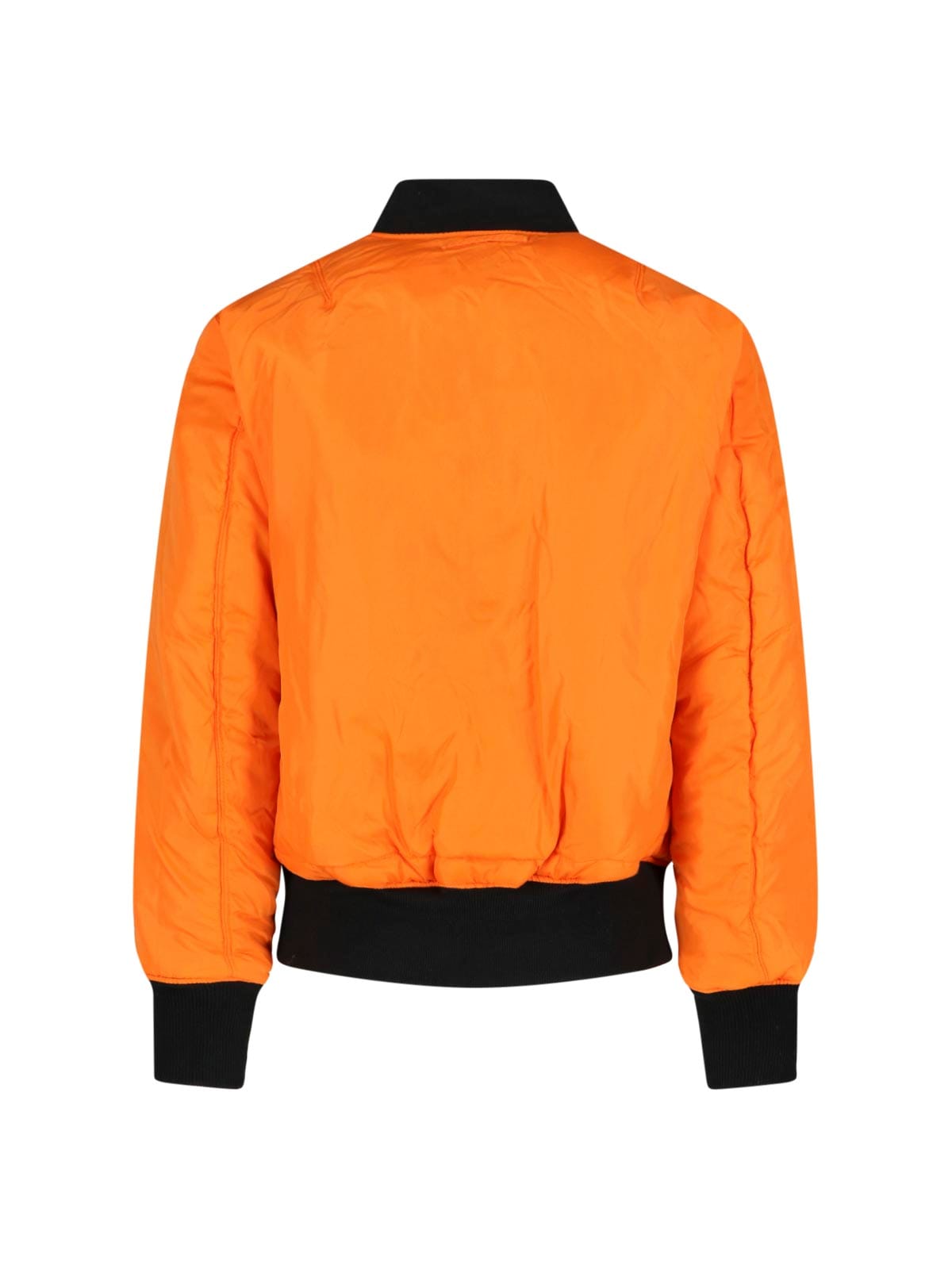 REVERSIBLE Black Nylon Reversible MA - 1 Bomber Jacket