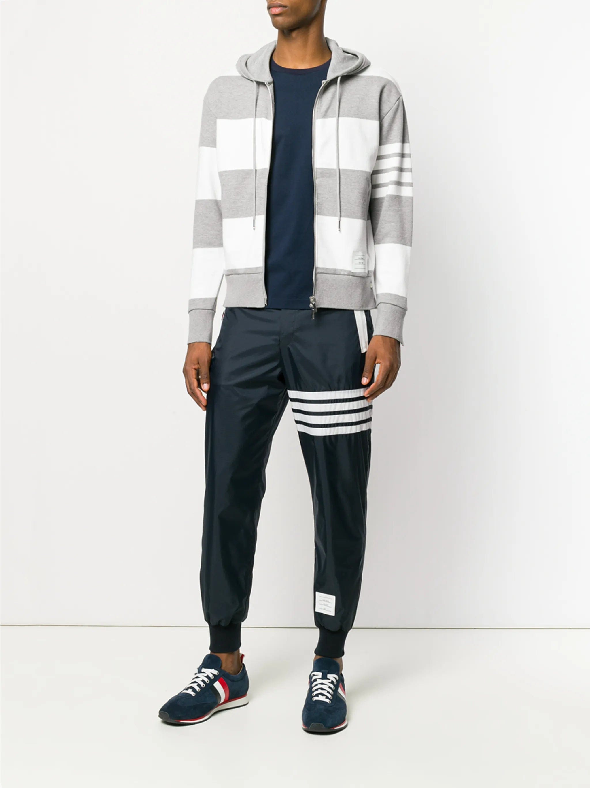 Thom Browne relaxed side - slit T - shirt
