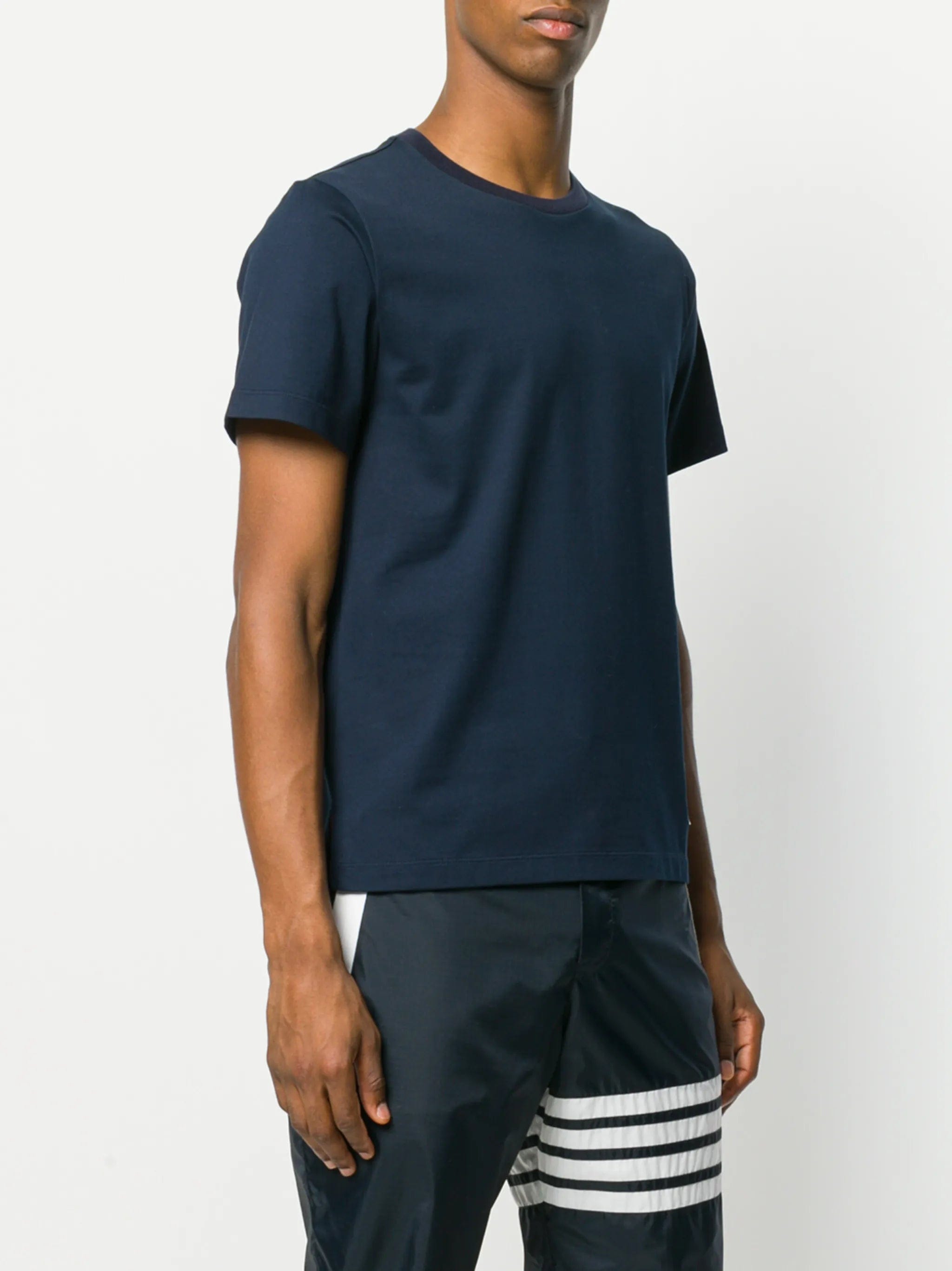 Thom Browne relaxed side - slit T - shirt