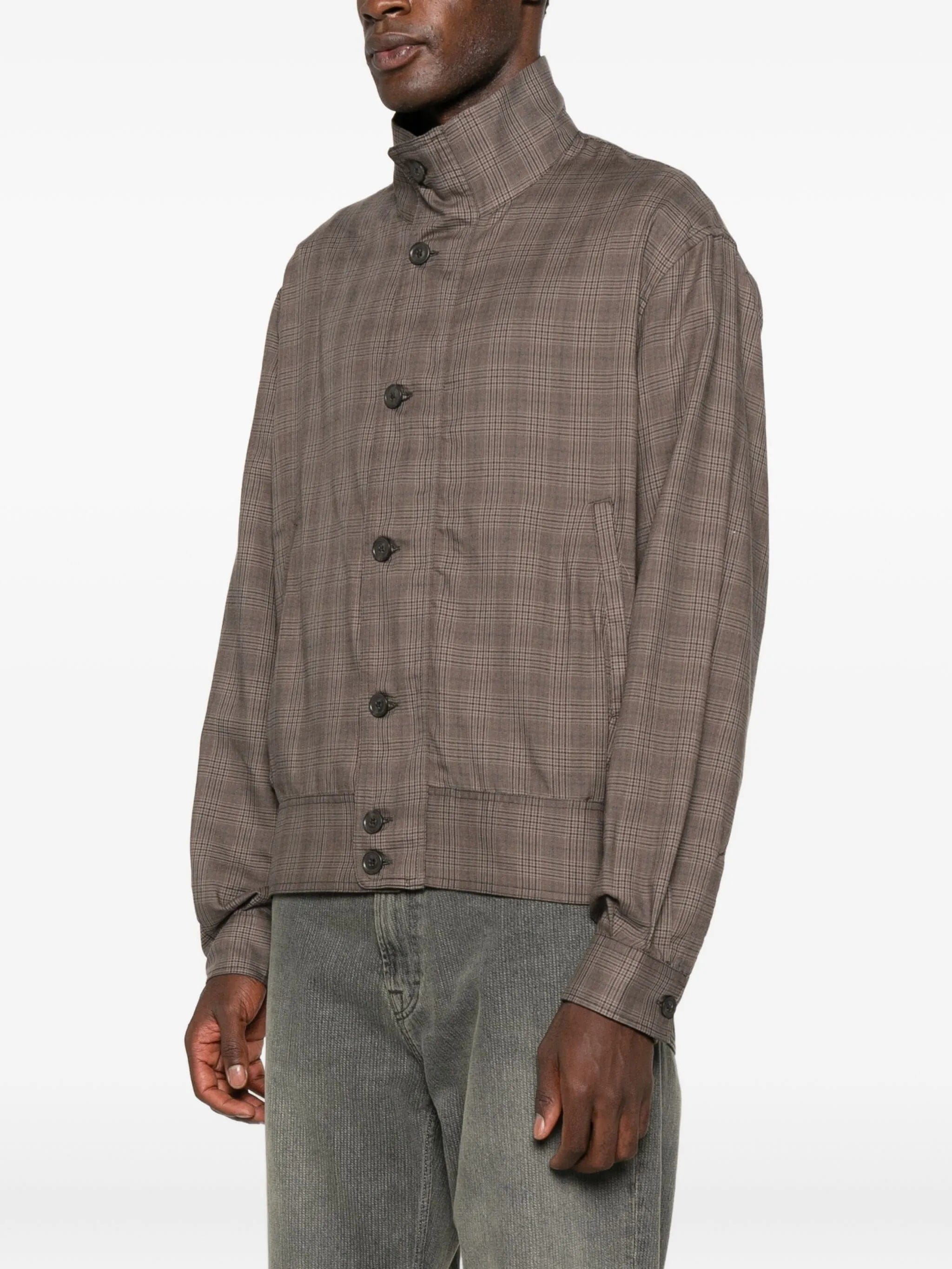 OUR Legacy Mock plaid - pattern jacket