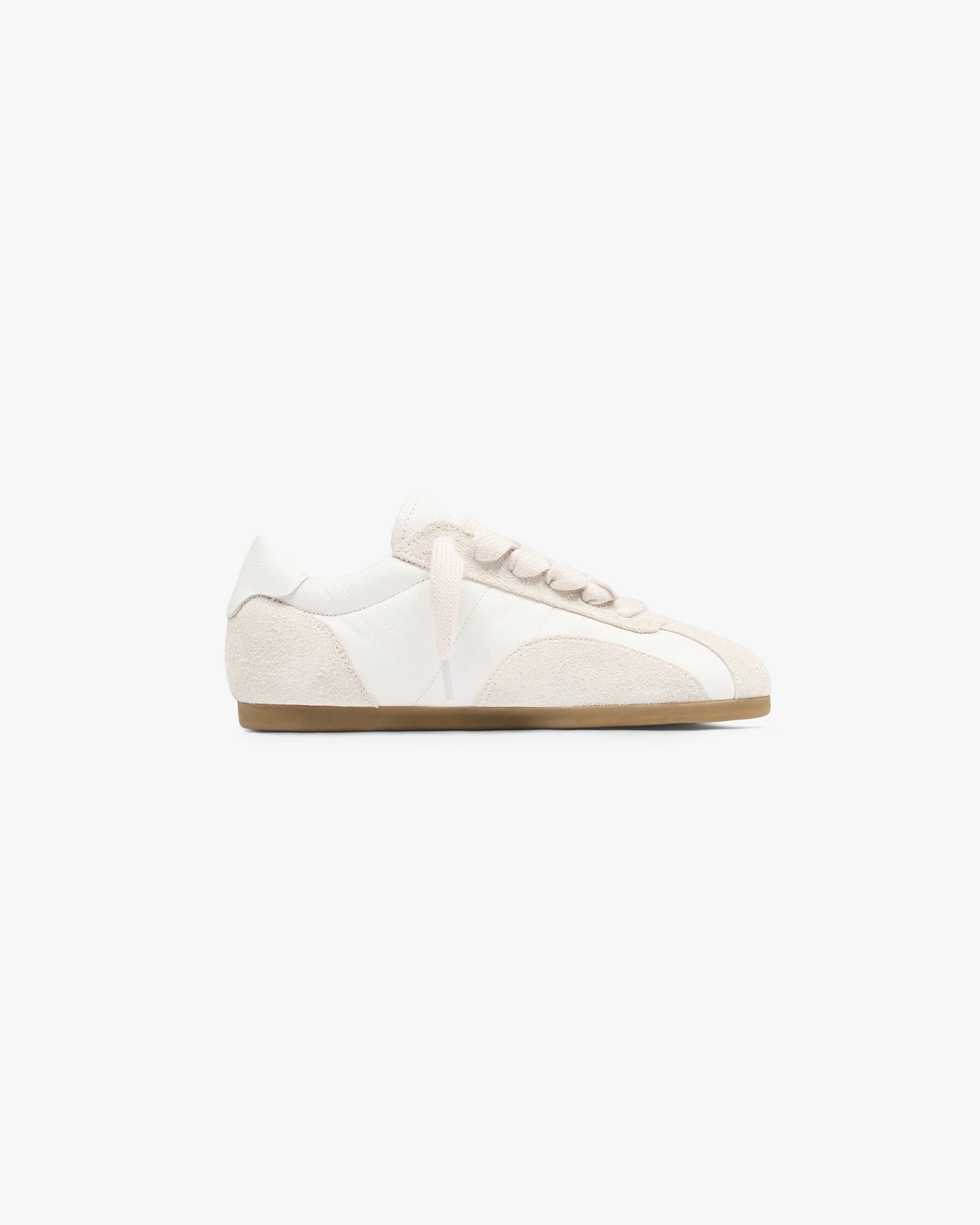 SS26 Low - Pro Leather Suede - Flat White Grey