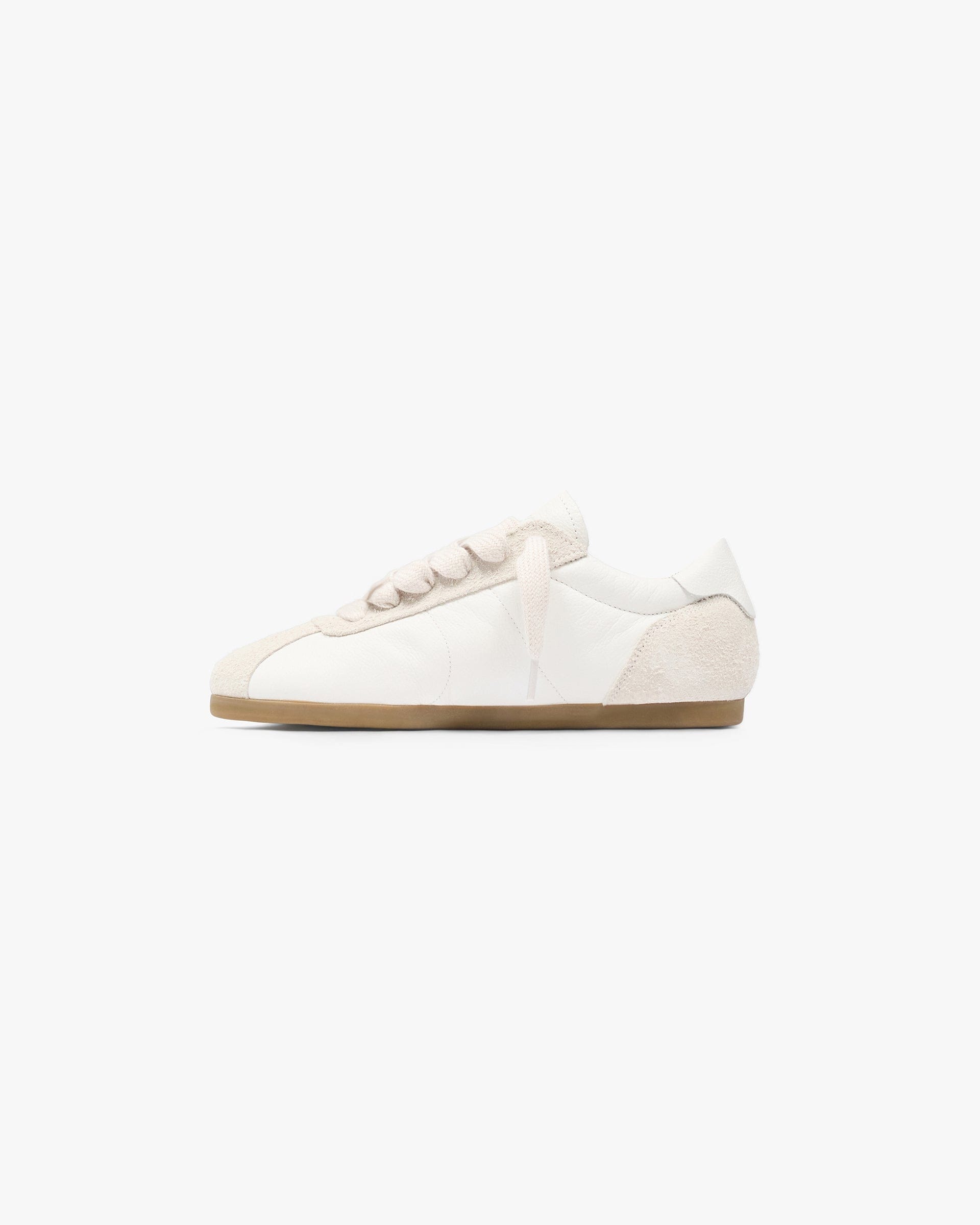 SS26 Low - Pro Leather Suede - Flat White Grey