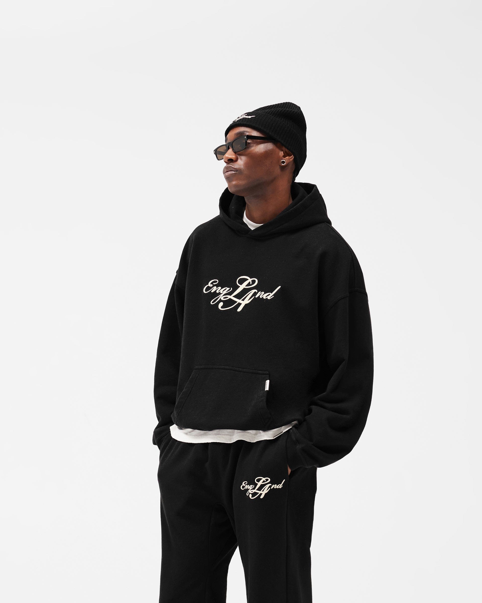 England Hoodie - Jet Black