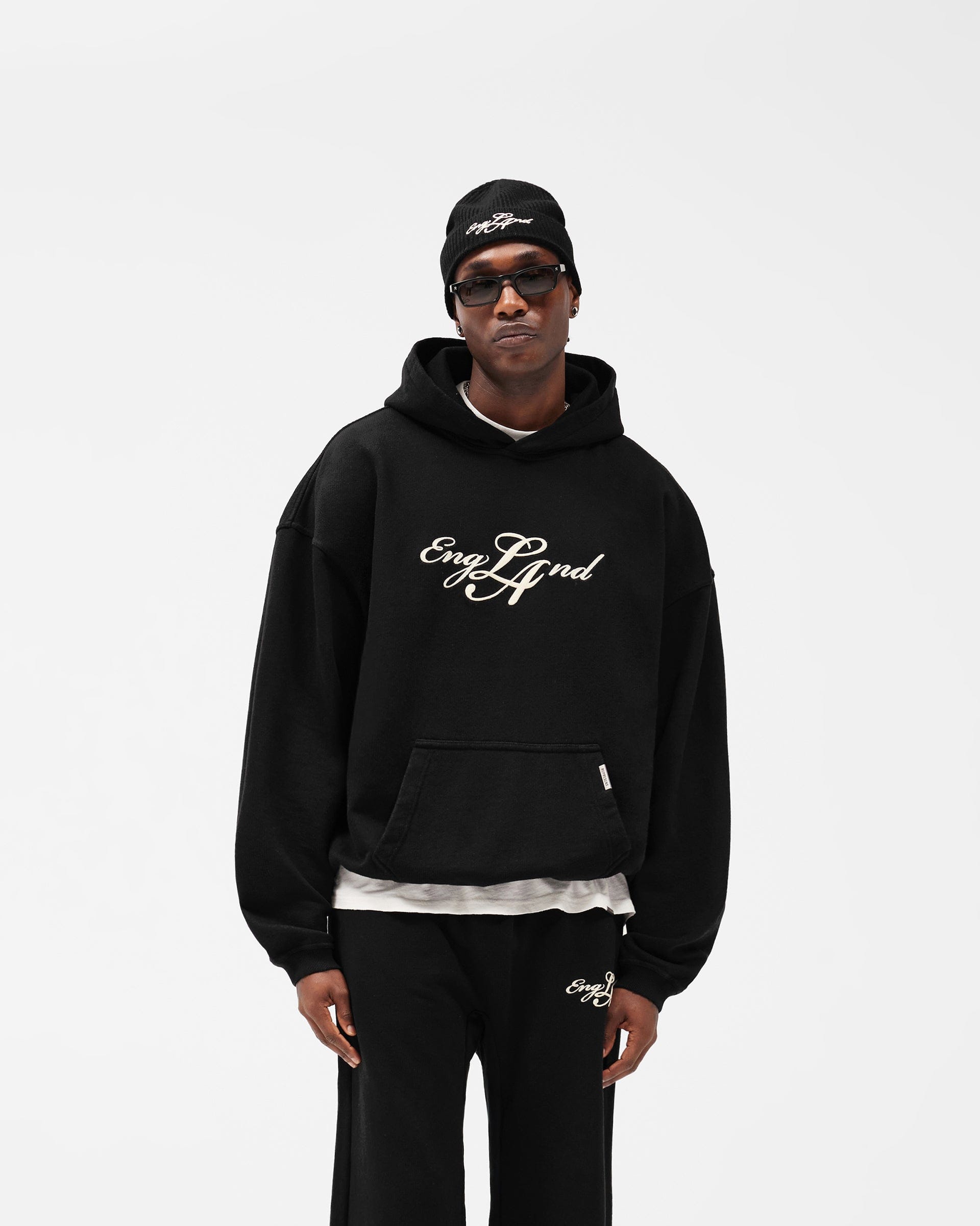 England Hoodie - Jet Black