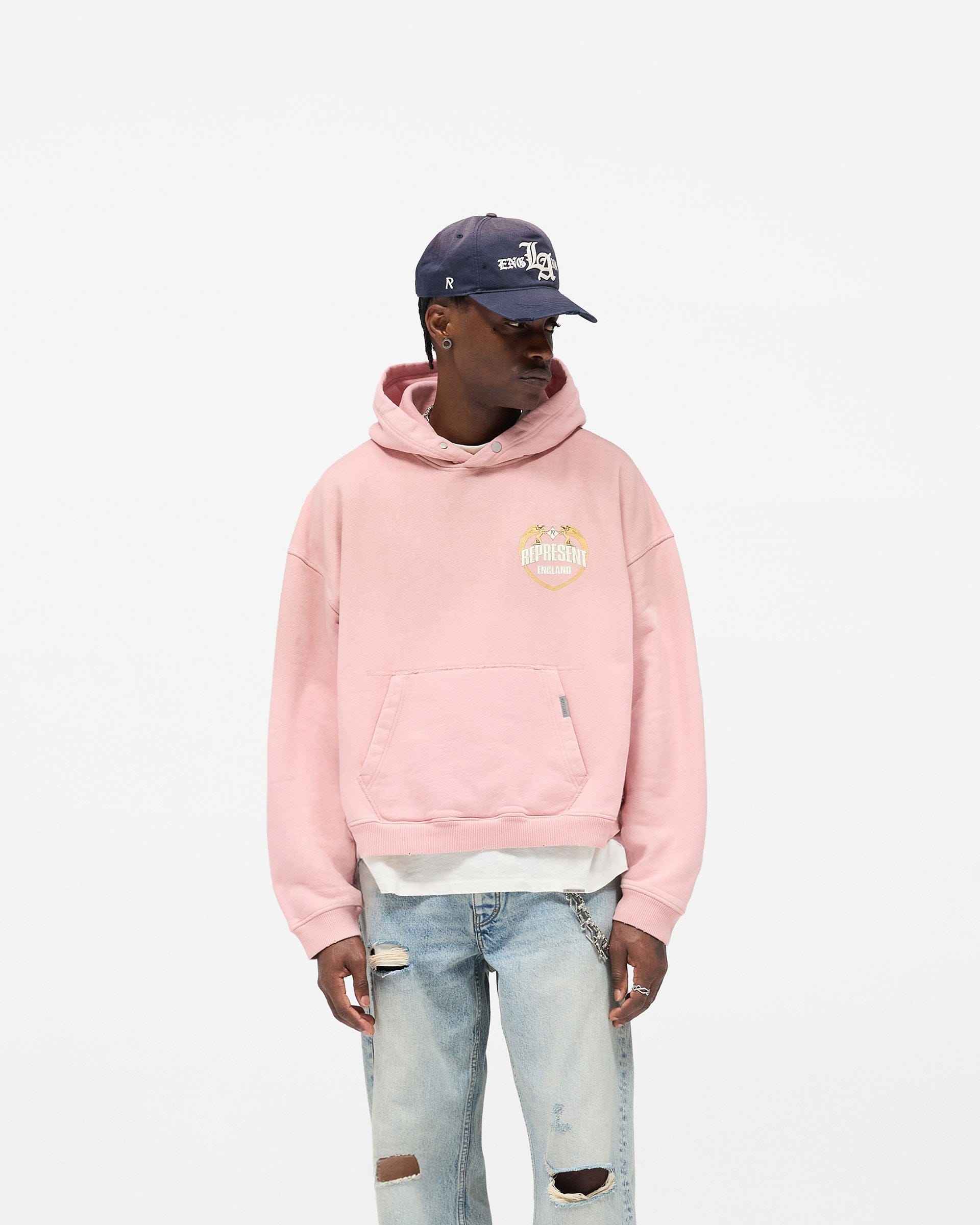 FW25 Represent Angel Border Hoodie - Quartz