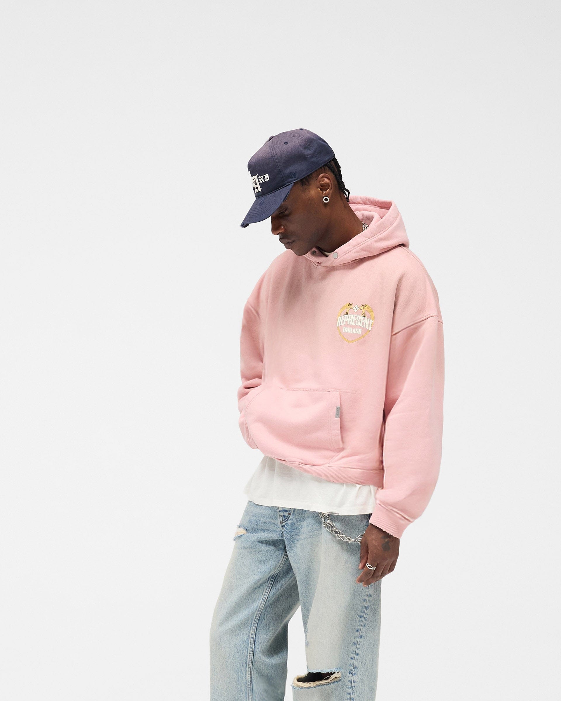 FW25 Represent Angel Border Hoodie - Quartz