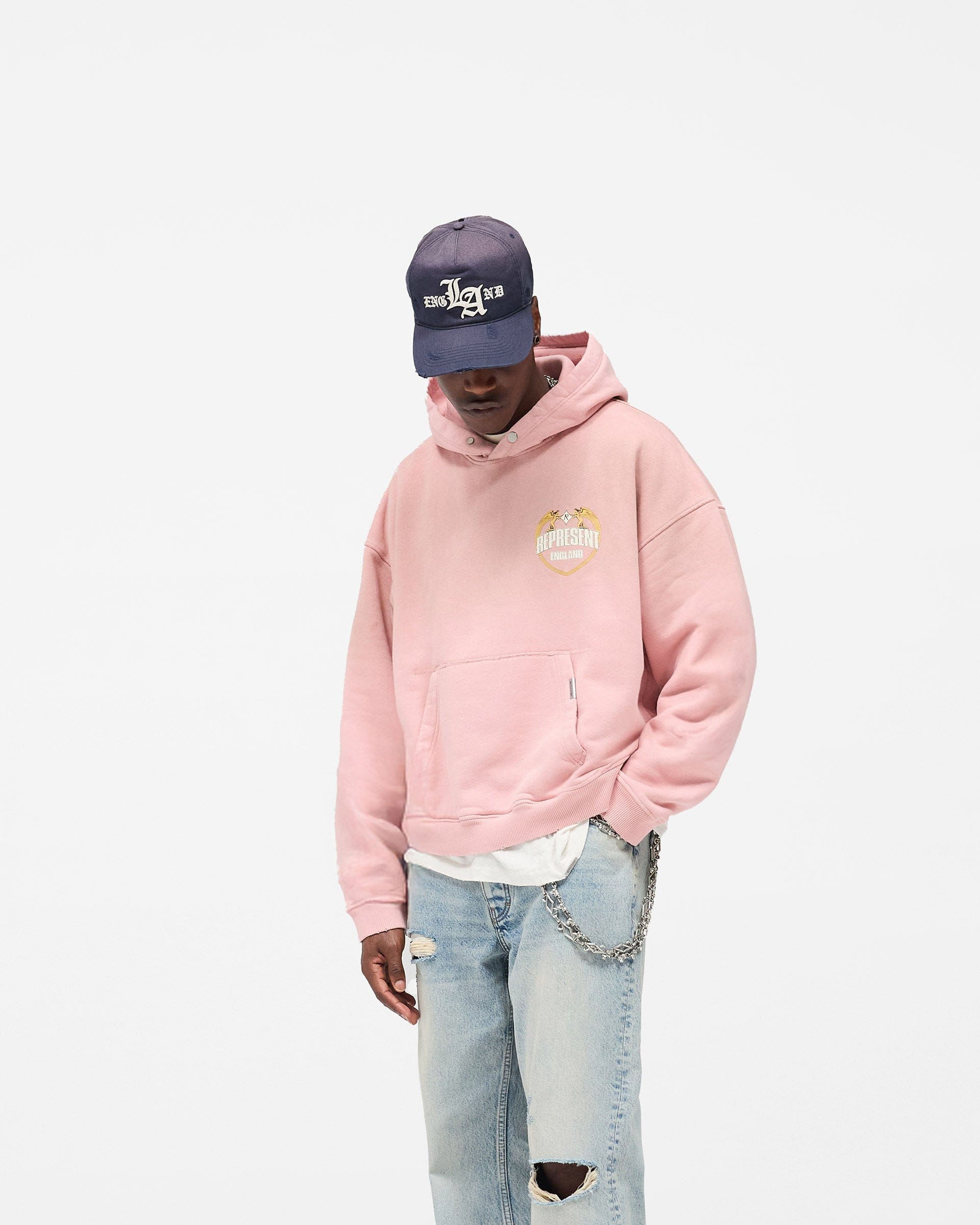 FW25 Represent Angel Border Hoodie - Quartz