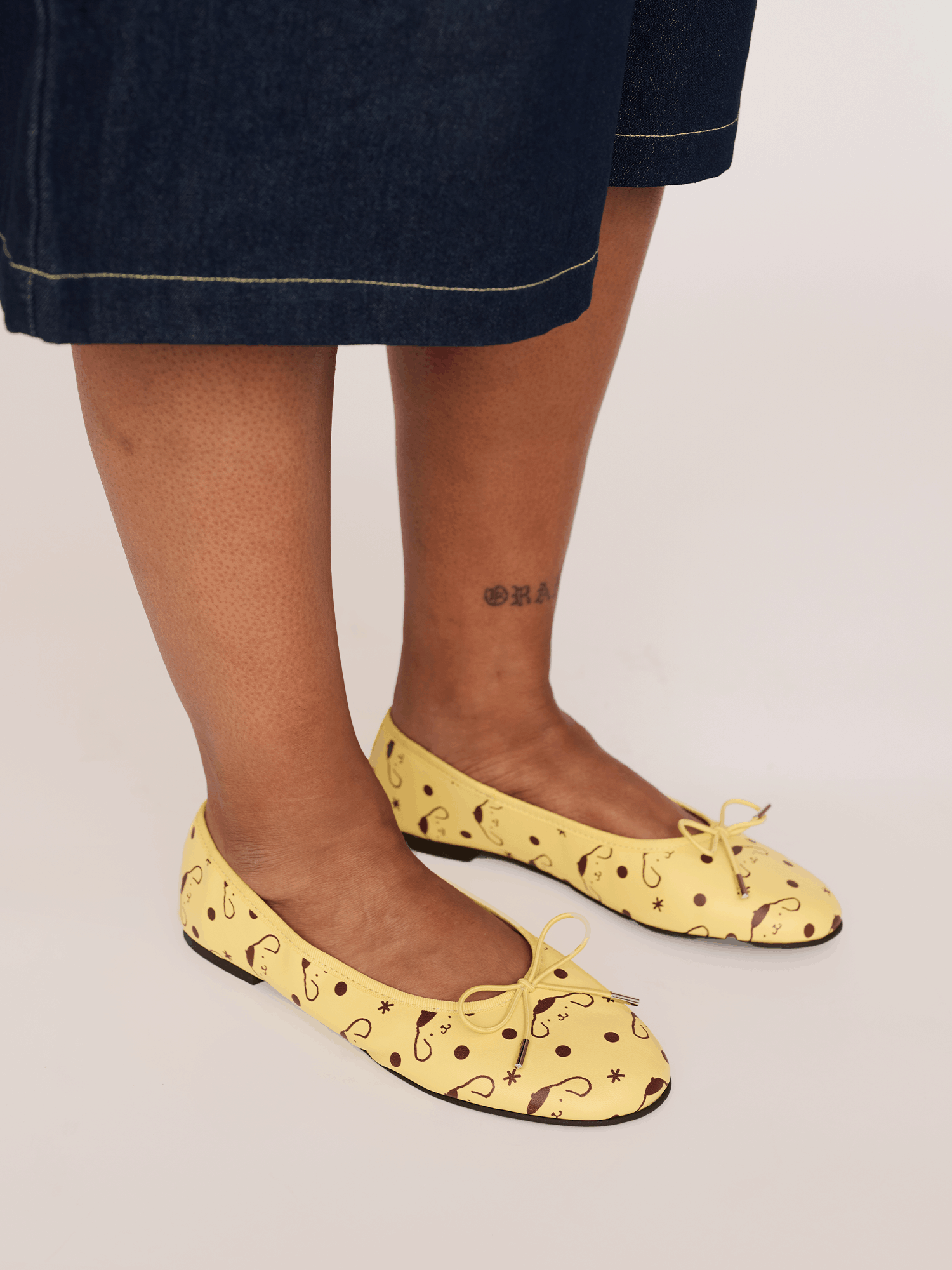 Lazy Oaf Pompompurin Polka Dot Ballet Flats