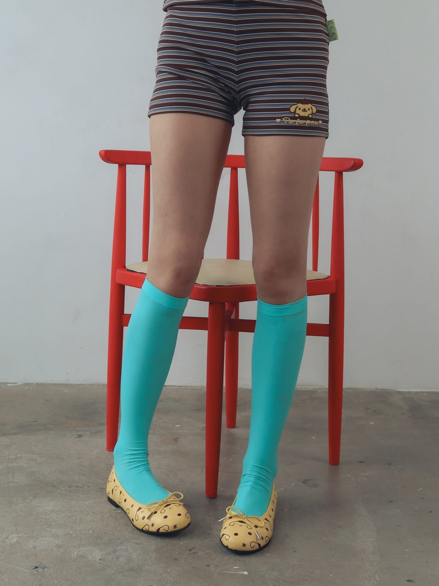 Lazy Oaf Pompompurin Polka Dot Ballet Flats