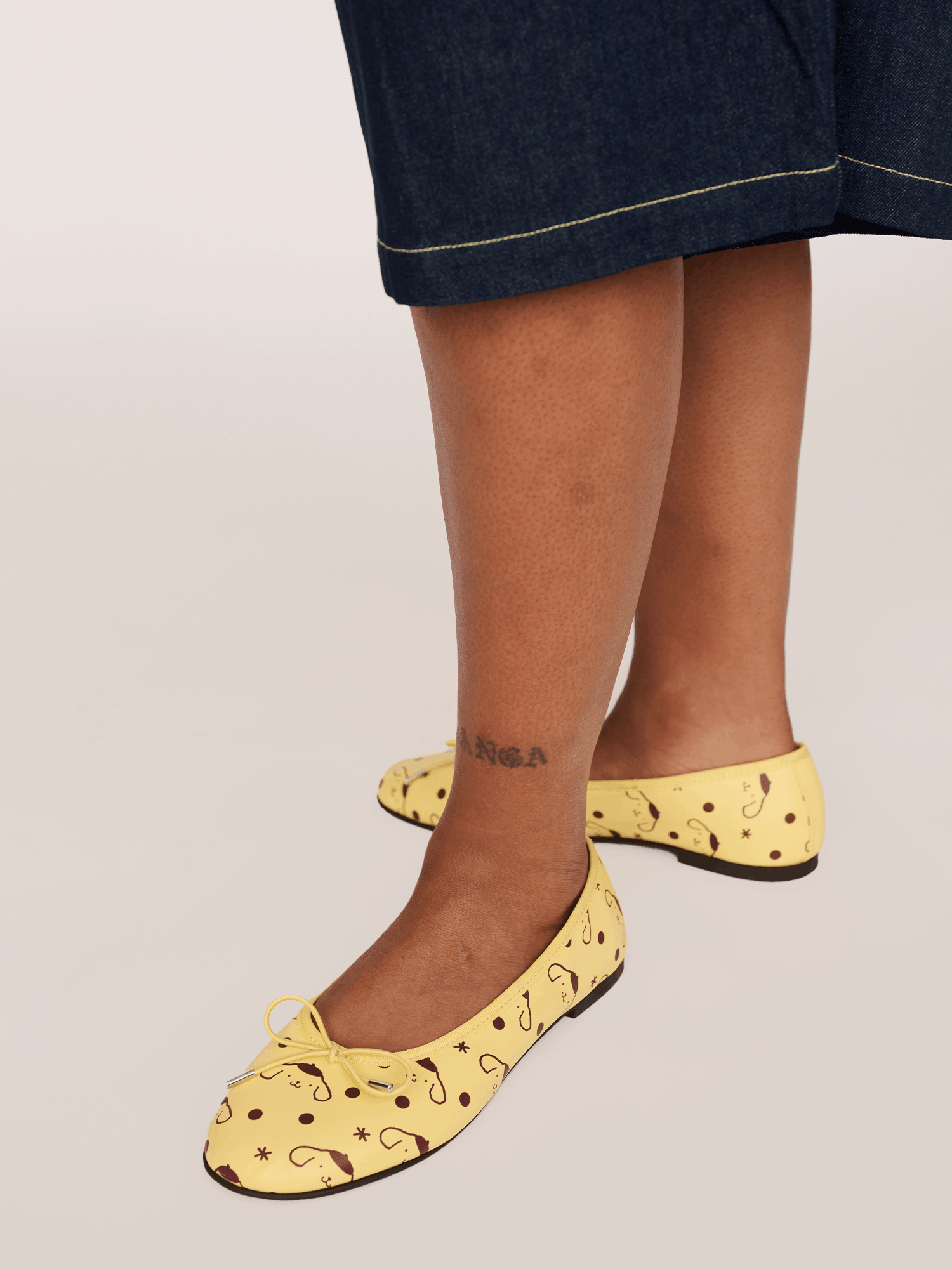 Lazy Oaf Pompompurin Polka Dot Ballet Flats
