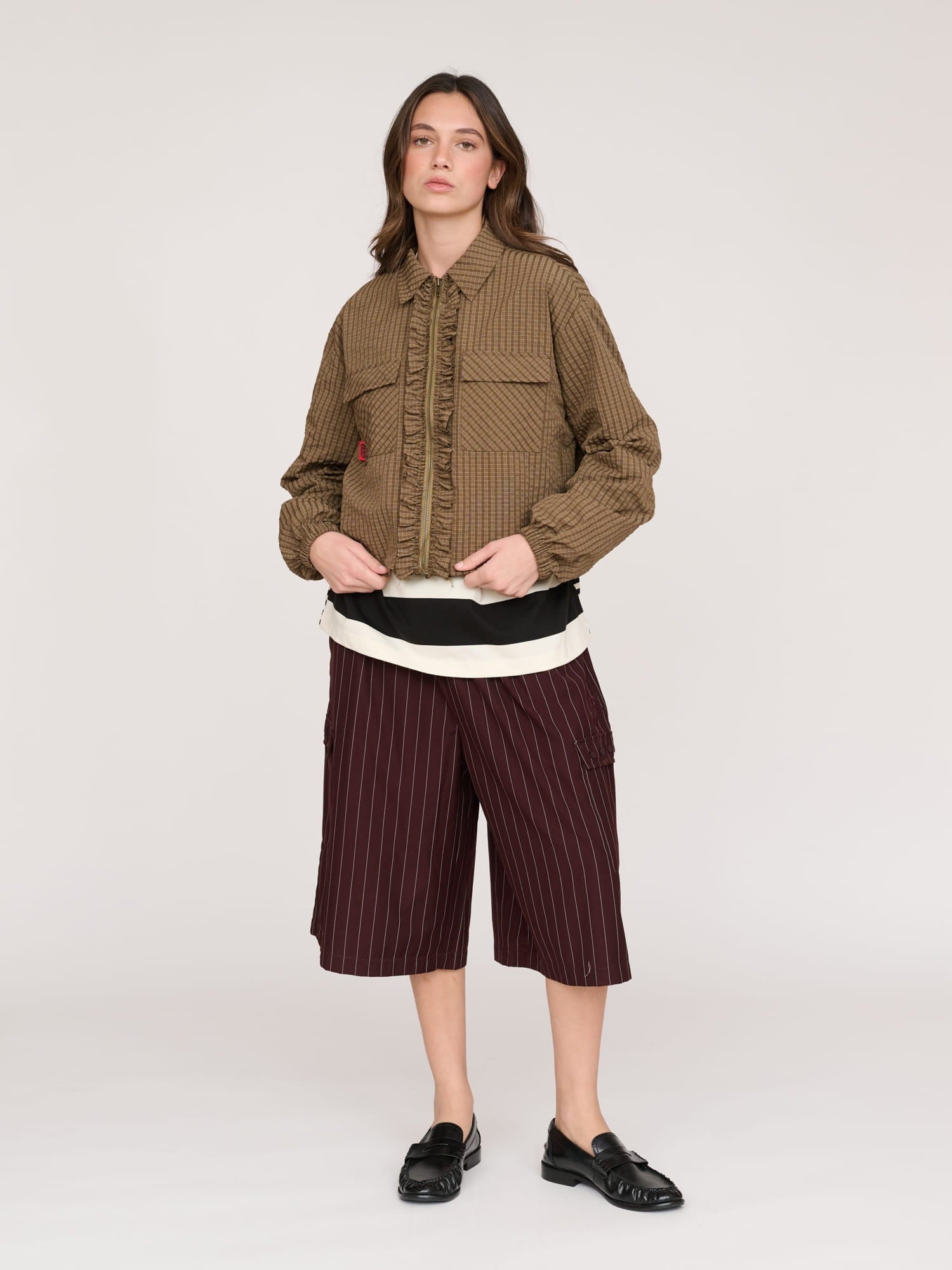 Lazy Oaf Zip Up Frill Track Jacket