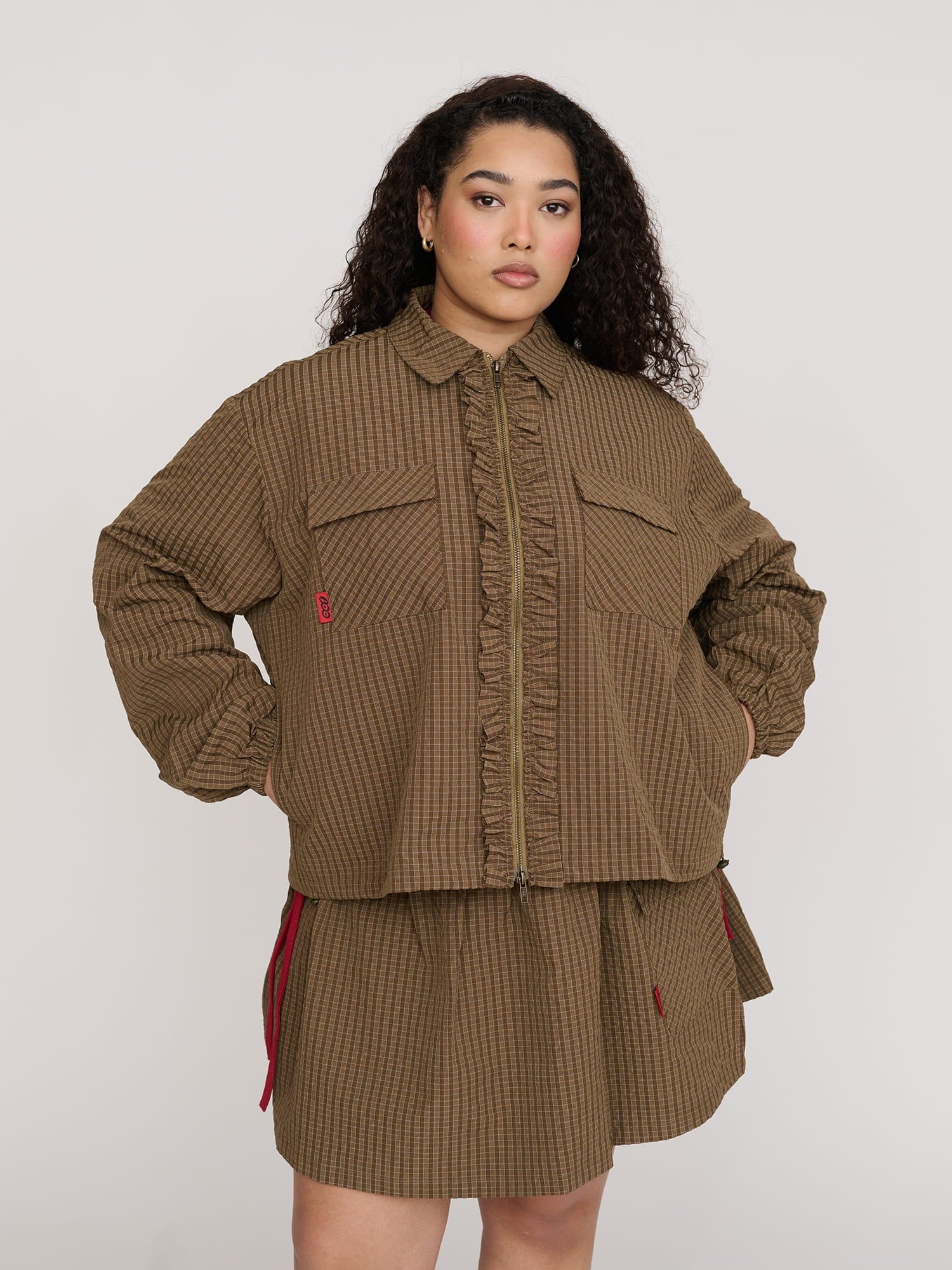 Lazy Oaf Zip Up Frill Track Jacket