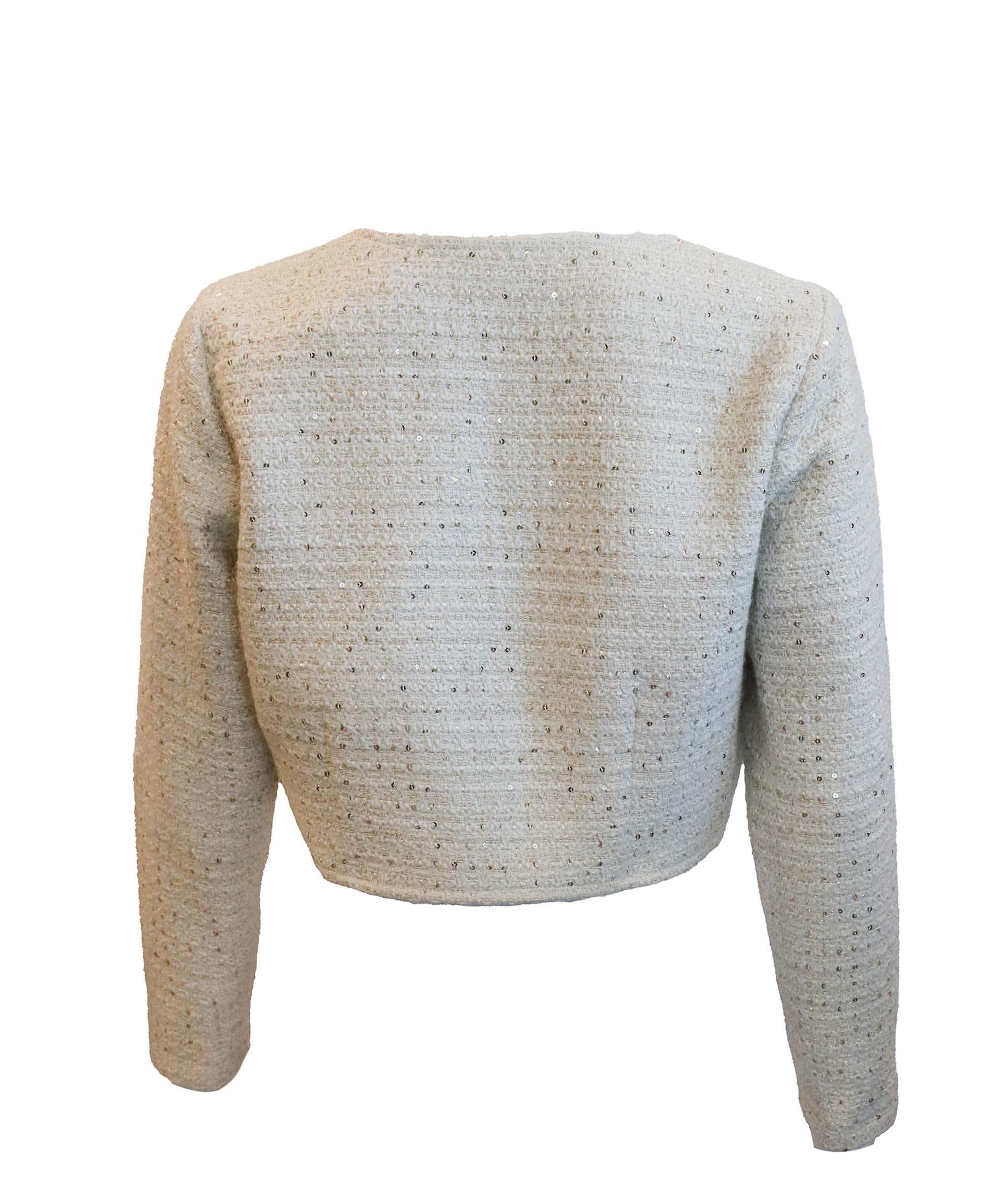 Luxury Promise Cream gold Amara cropped jacket TP003