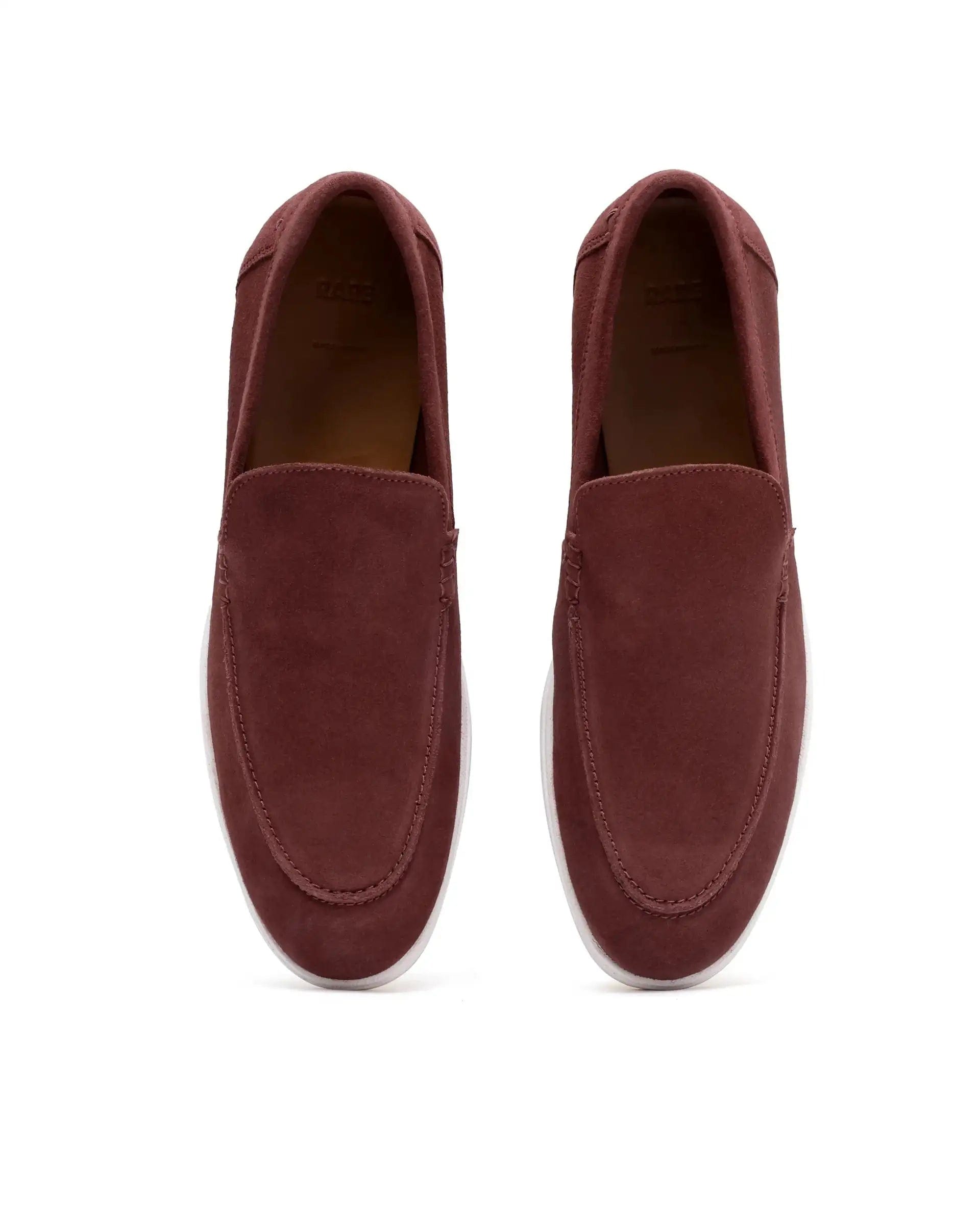 RAREZ Rare Rabbit Men Velour Rust Suede Leather Slip - On Closure Loafer
