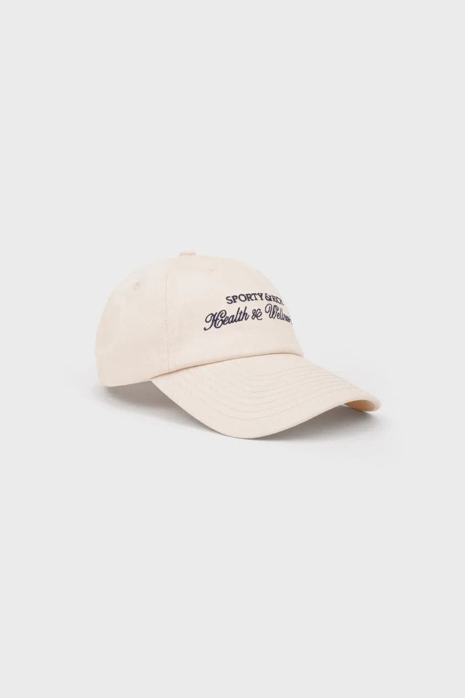 Sporty & Rich H&W Club Cotton Cap in White