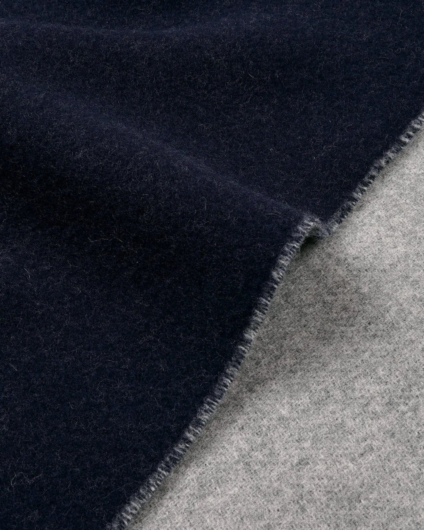 Sporty & Rich Signature Logo Duo Wool Scarf in Blue